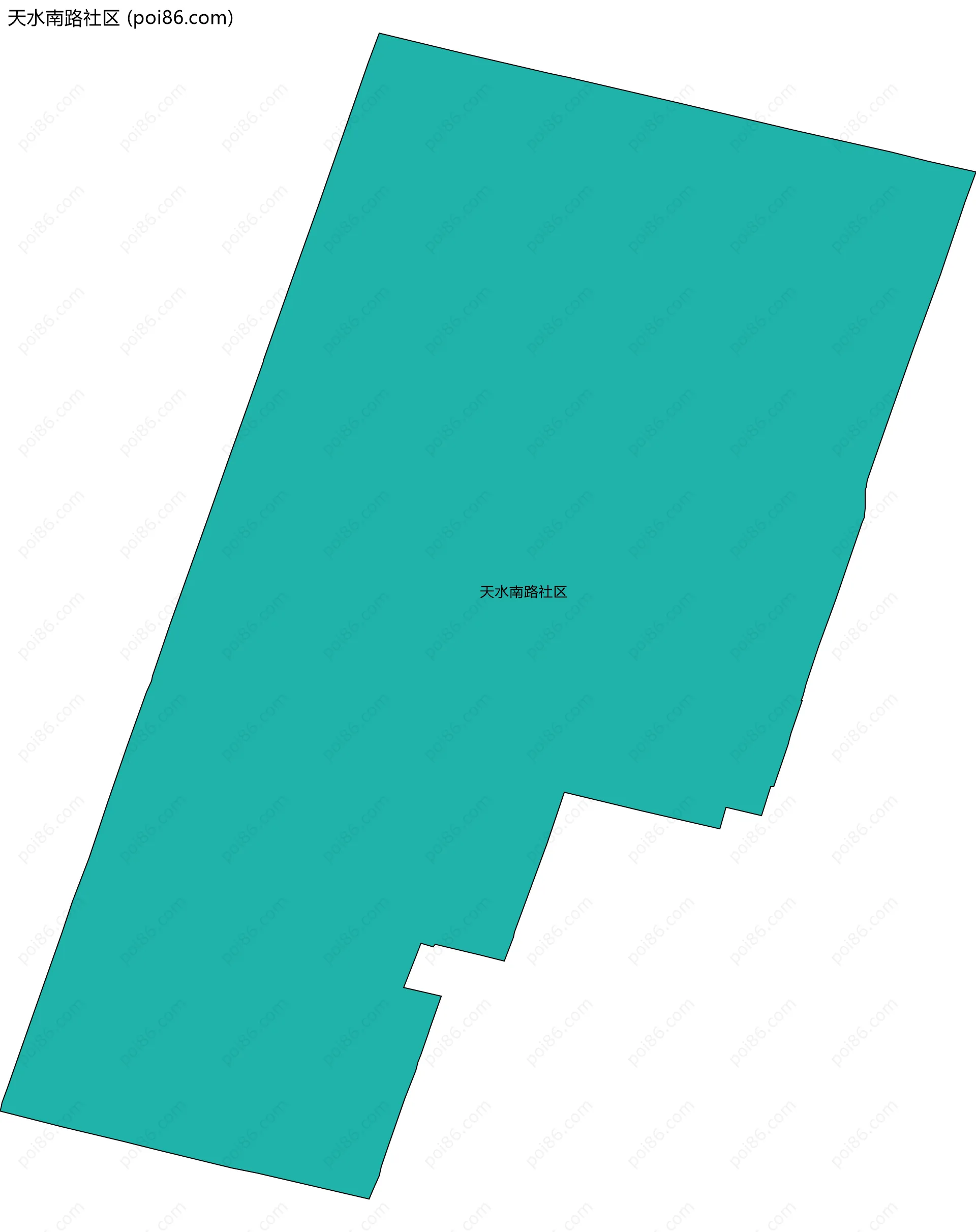 天水南路社区边界地图