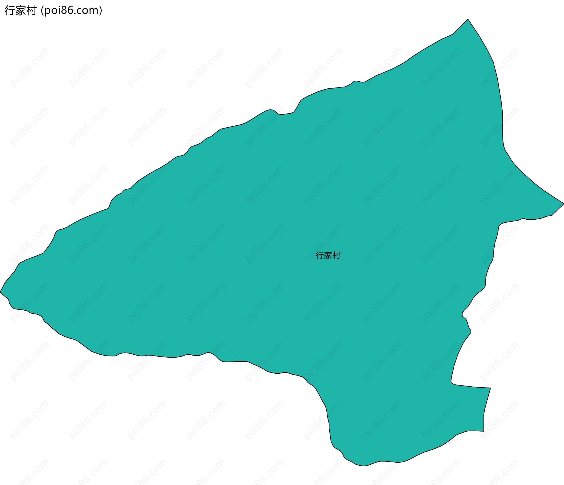 行家村边界地图