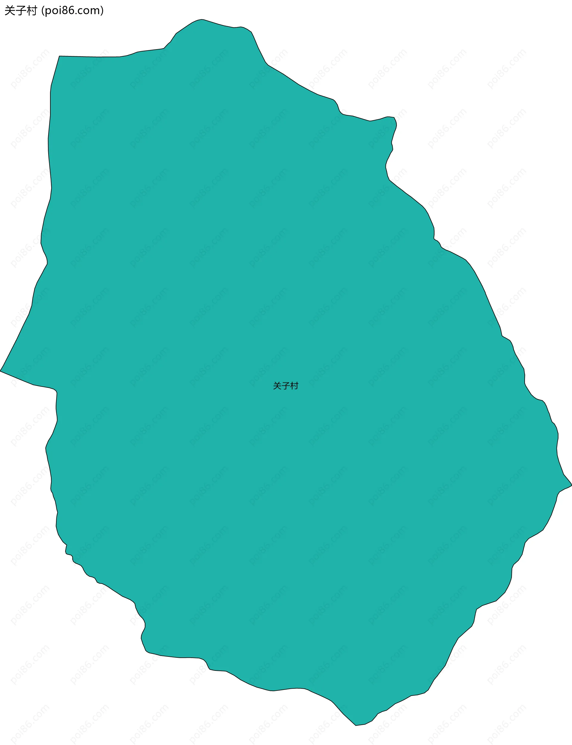 关子村边界地图