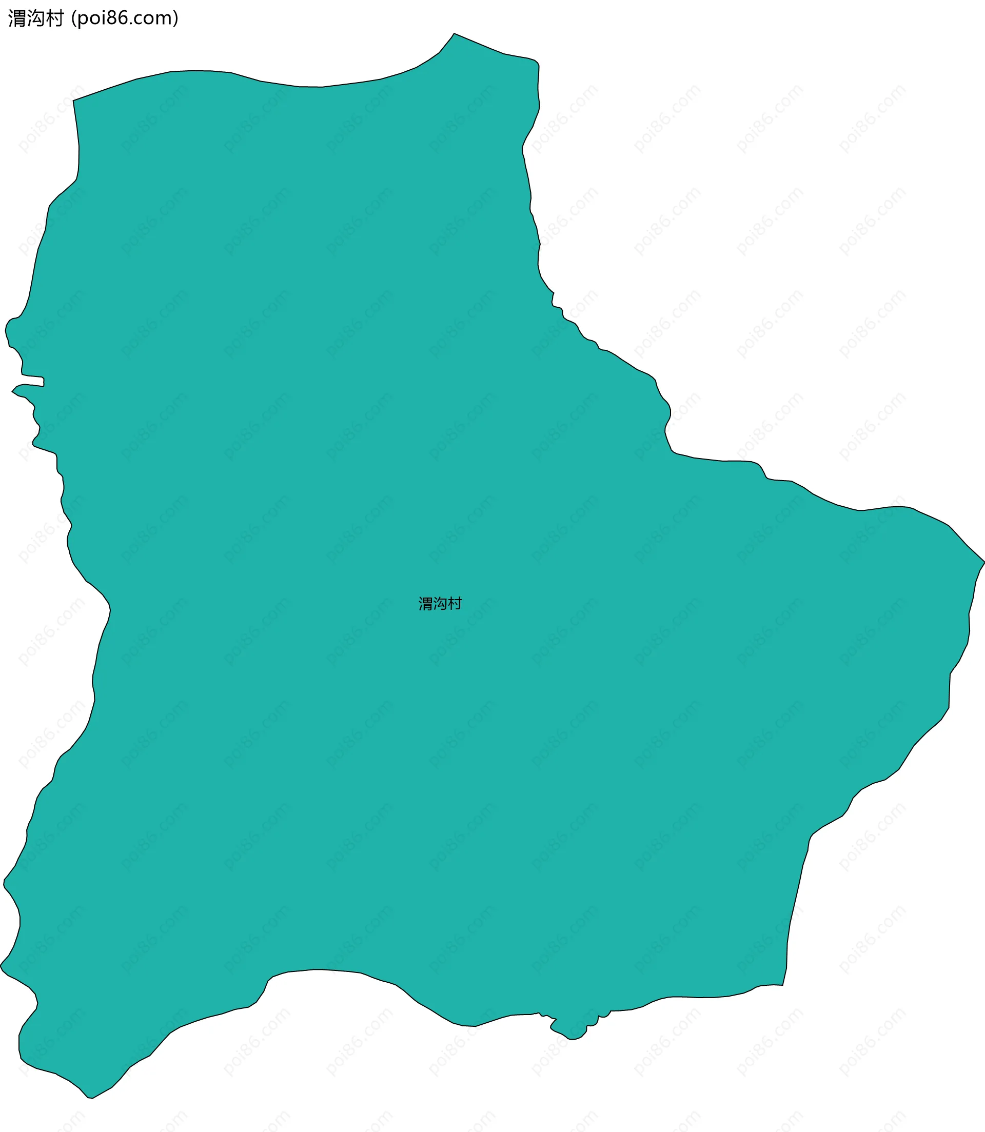 渭沟村边界地图