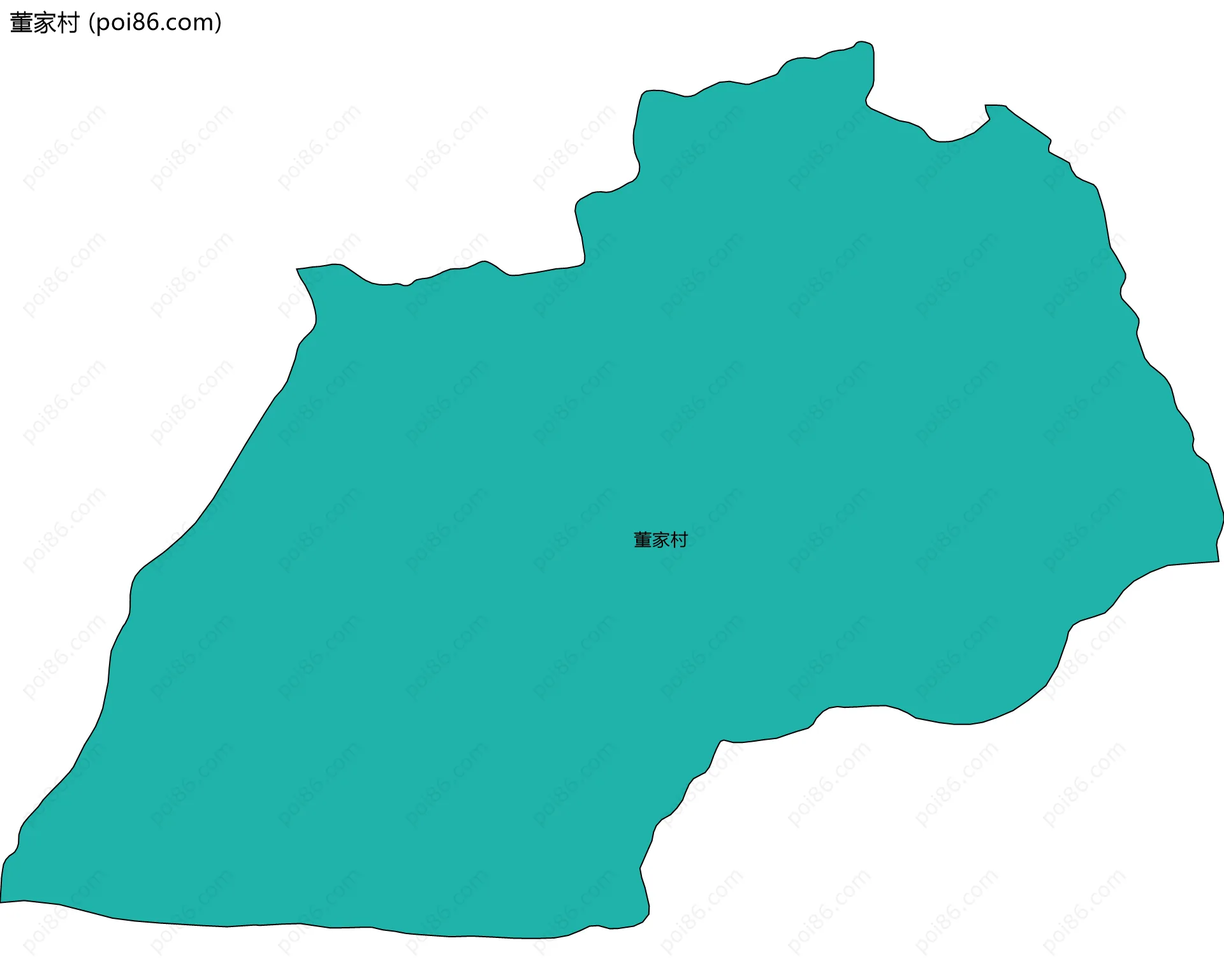 董家村边界地图