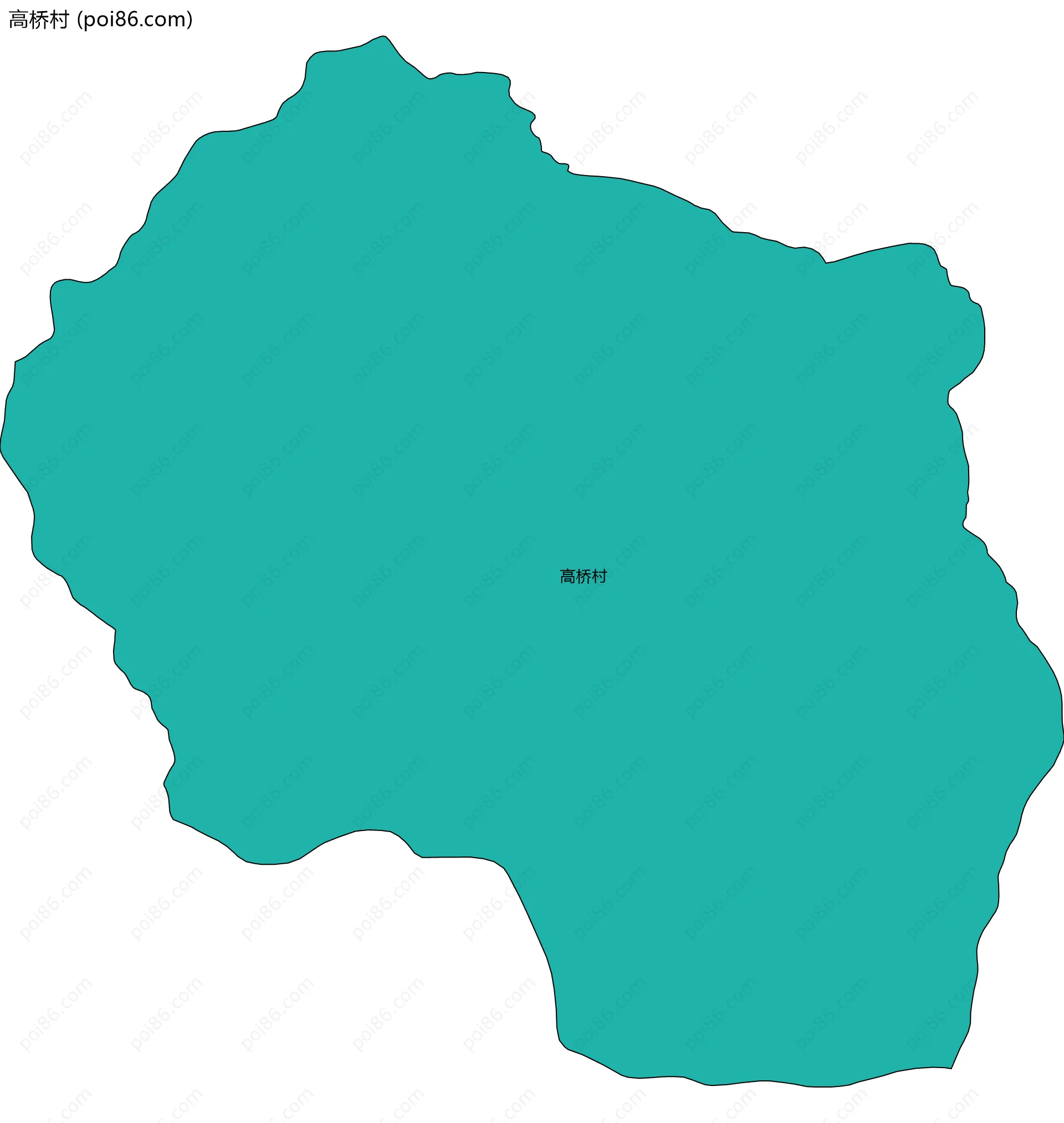 高桥村边界地图