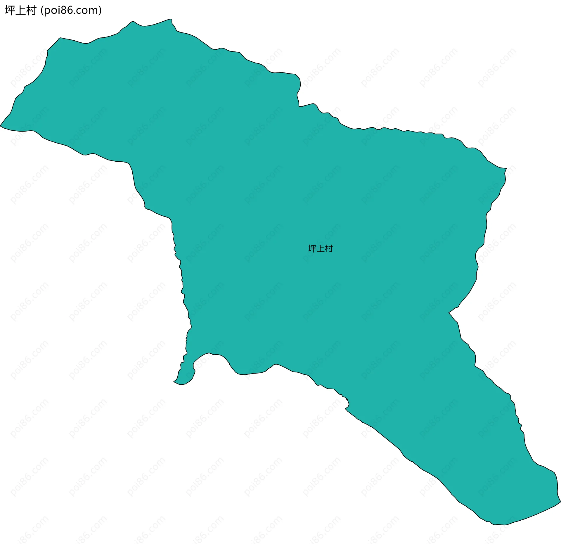 坪上村边界地图