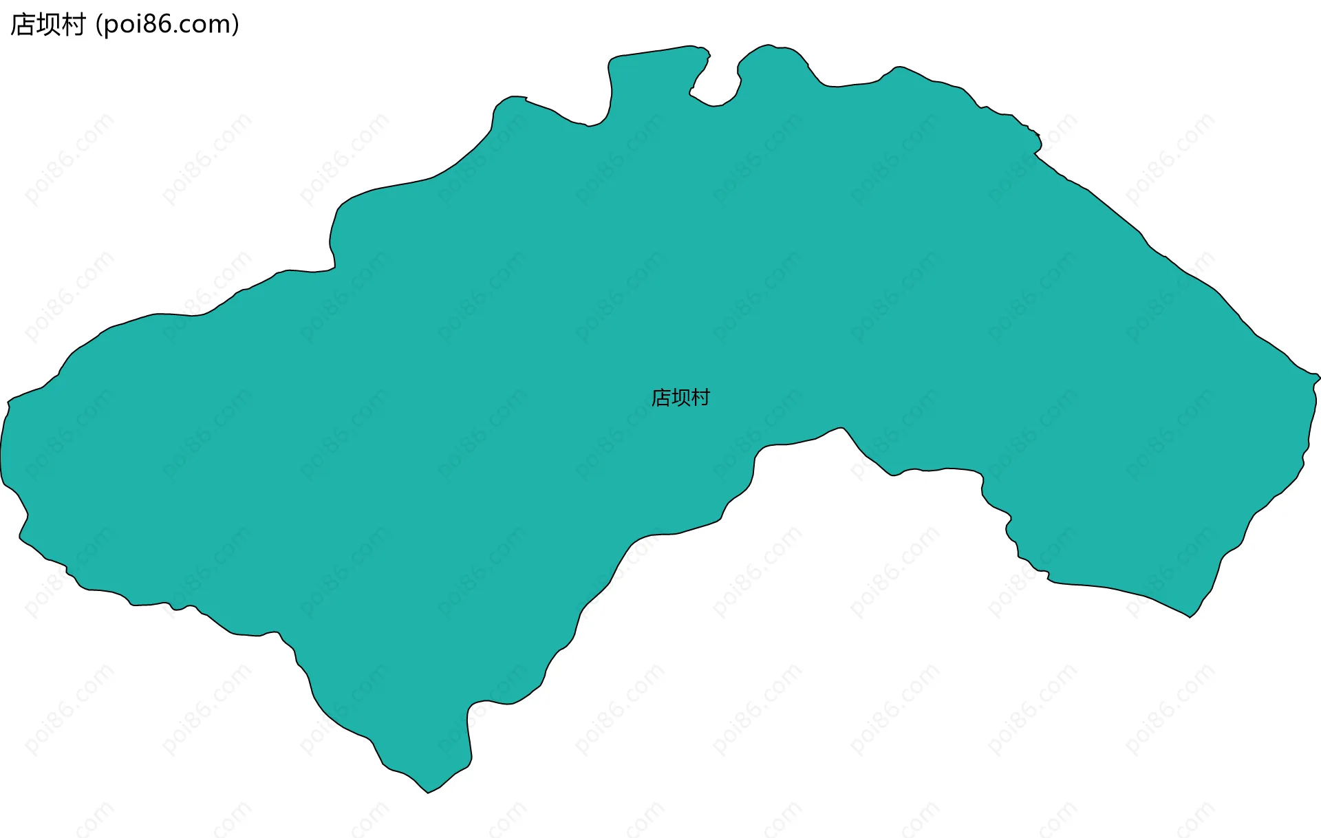 店坝村边界地图