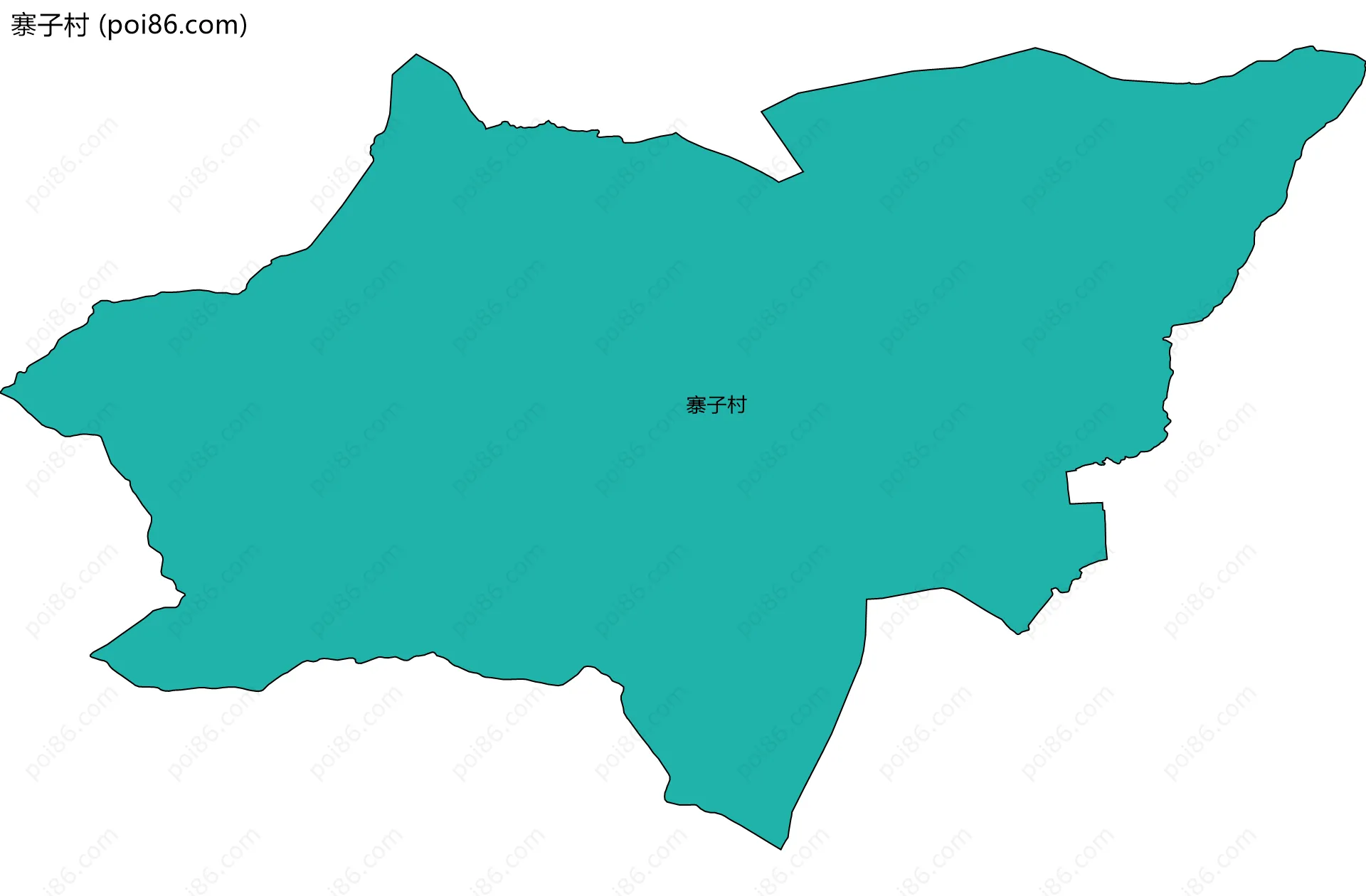 寨子村边界地图