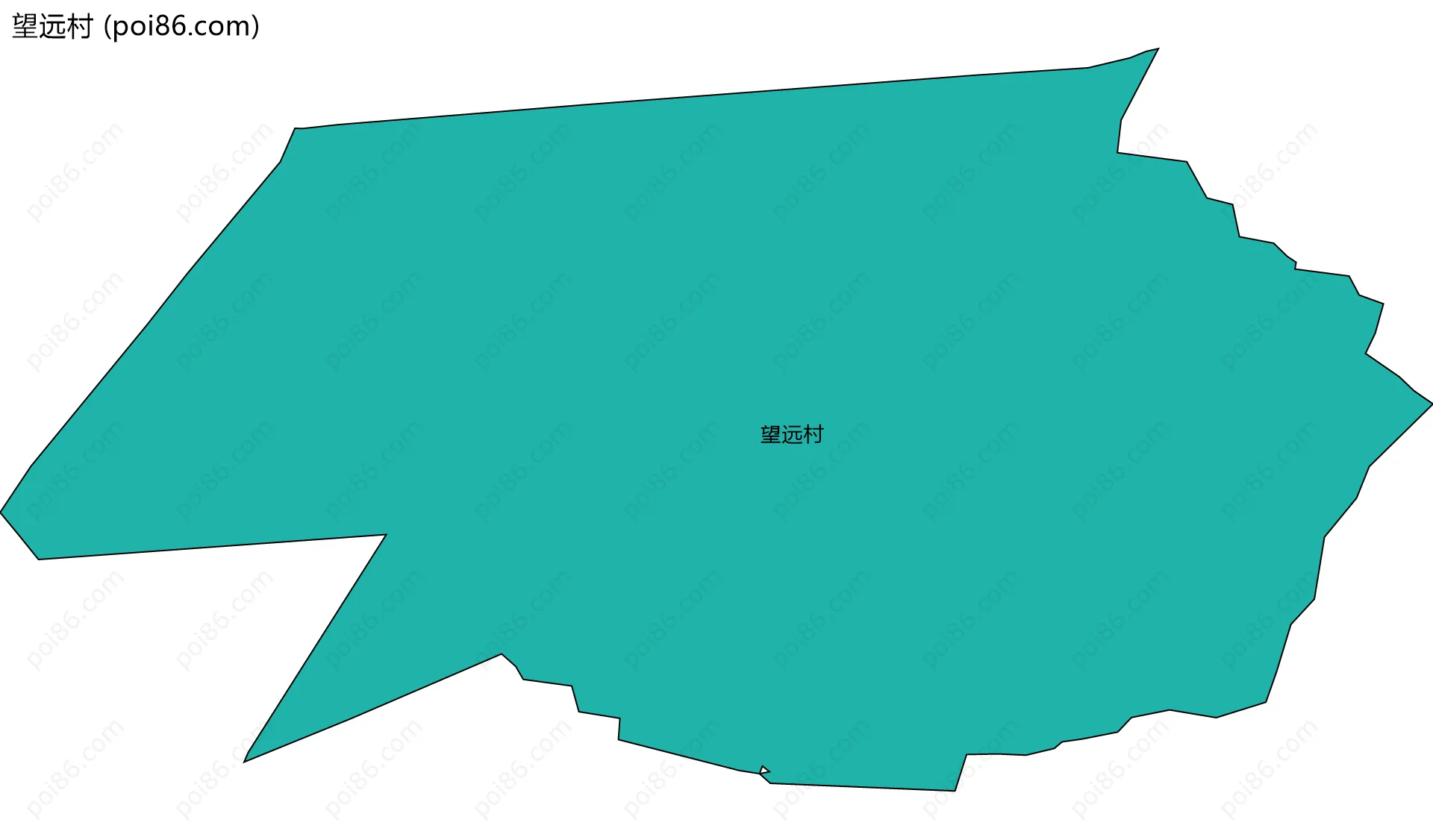 望远村边界地图