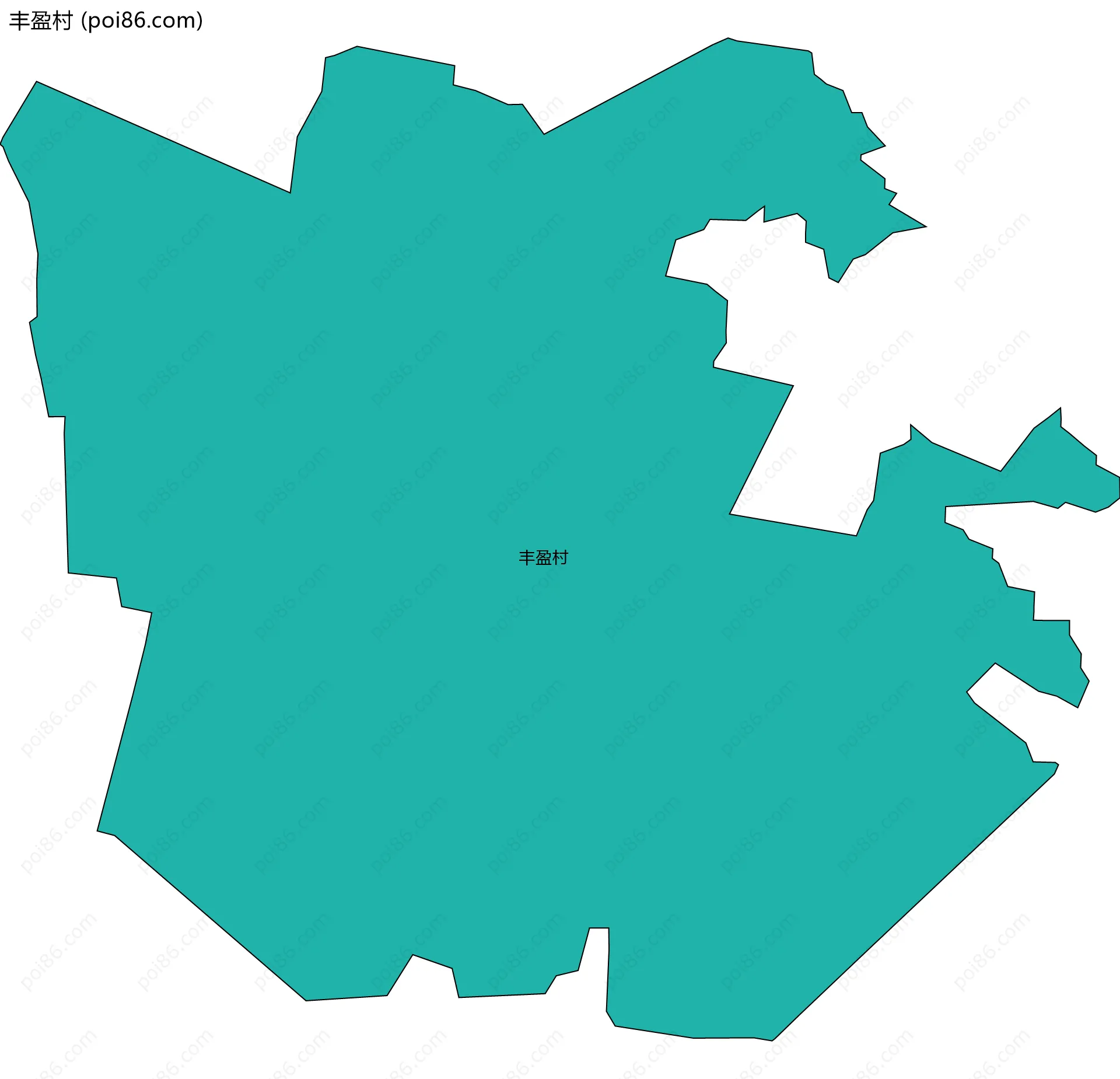 丰盈村边界地图