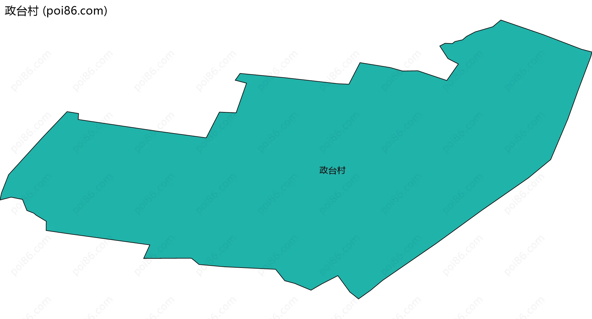 政台村边界地图