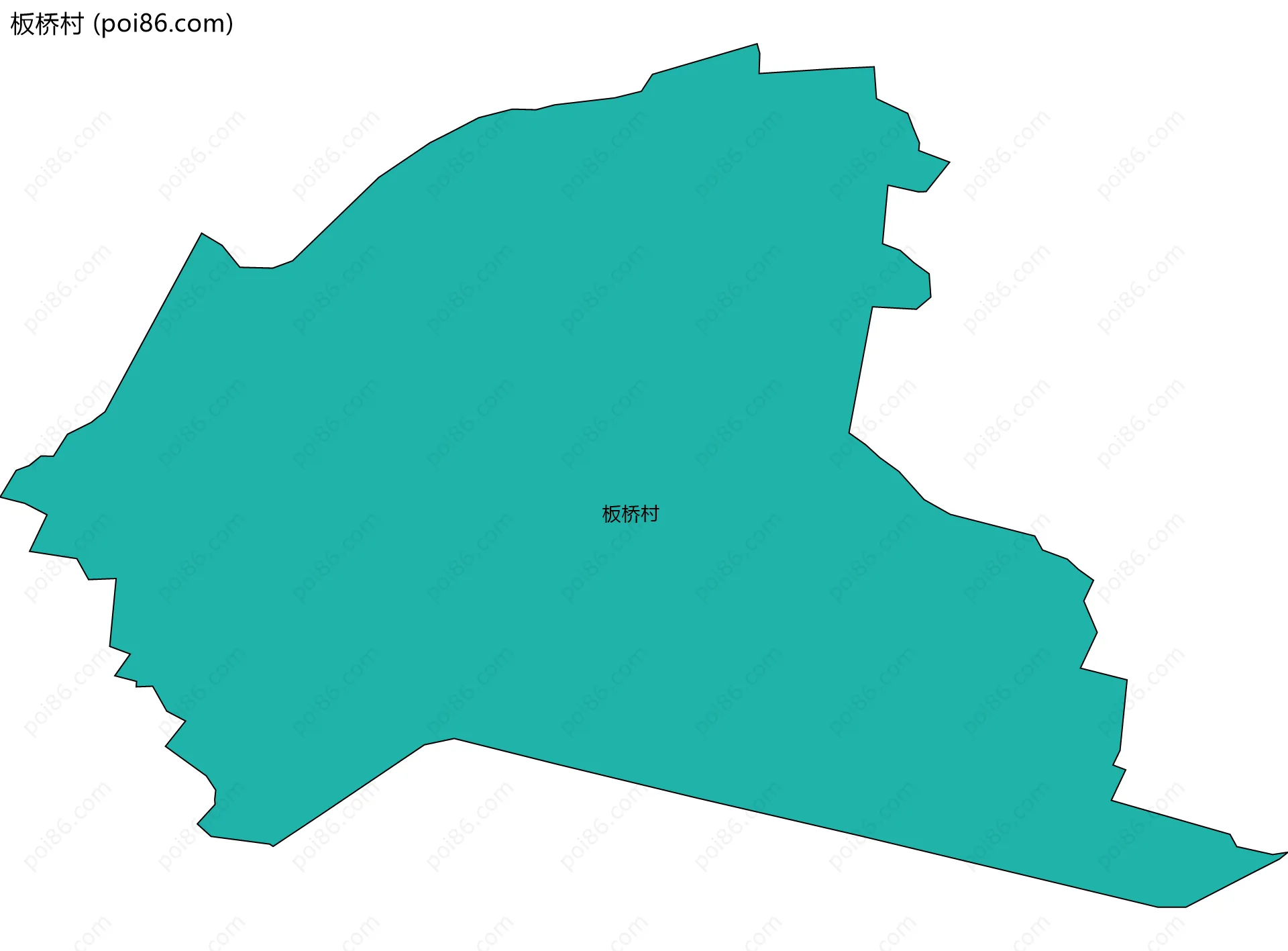 板桥村边界地图