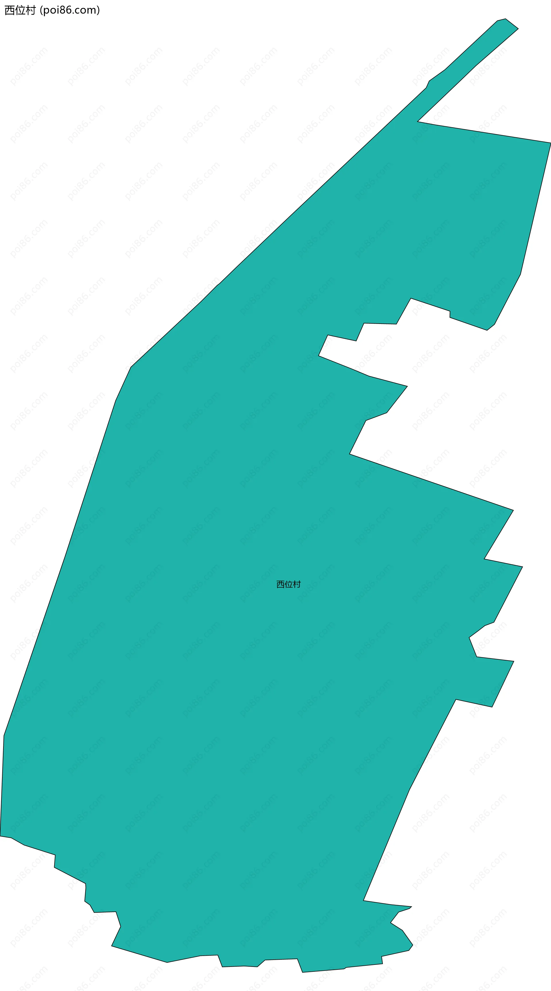 西位村边界地图