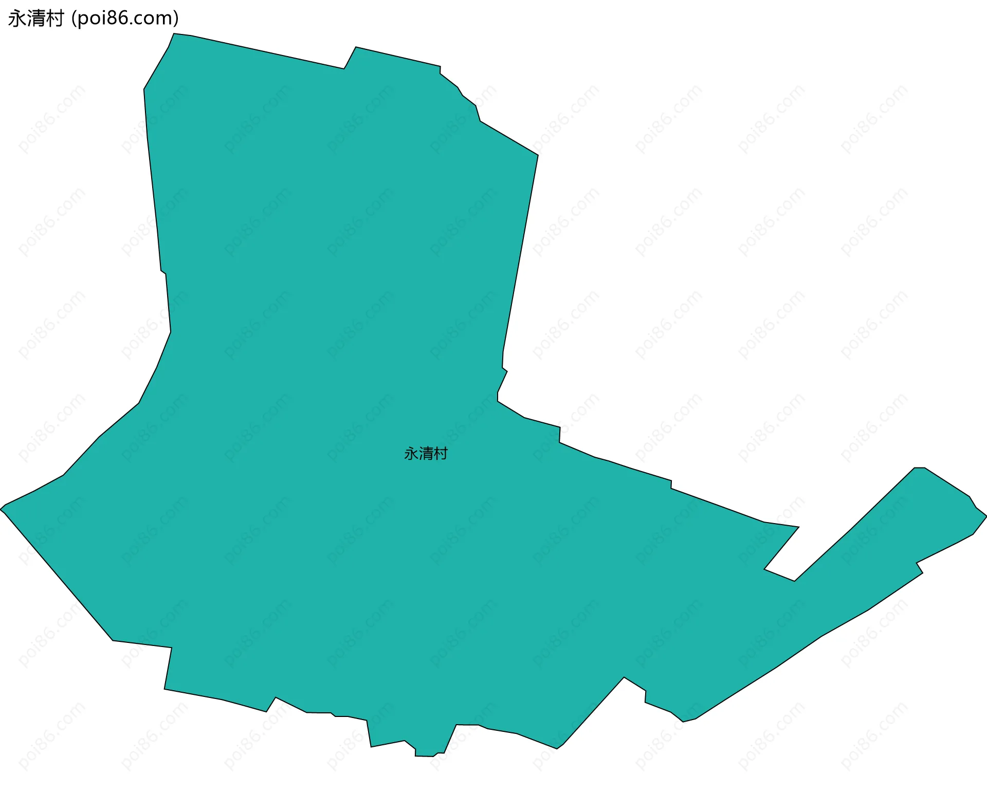 永清村边界地图