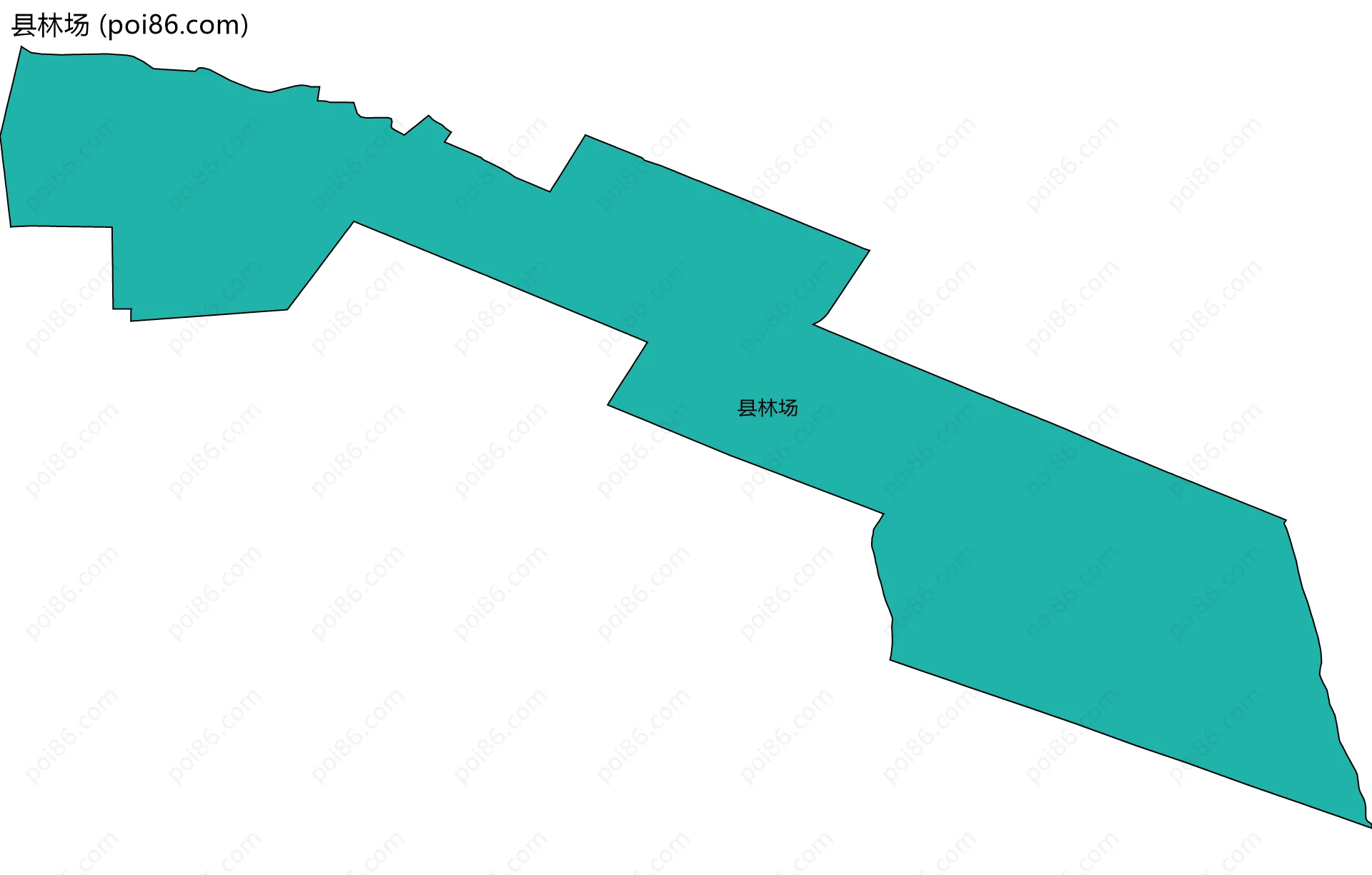 县林场边界地图