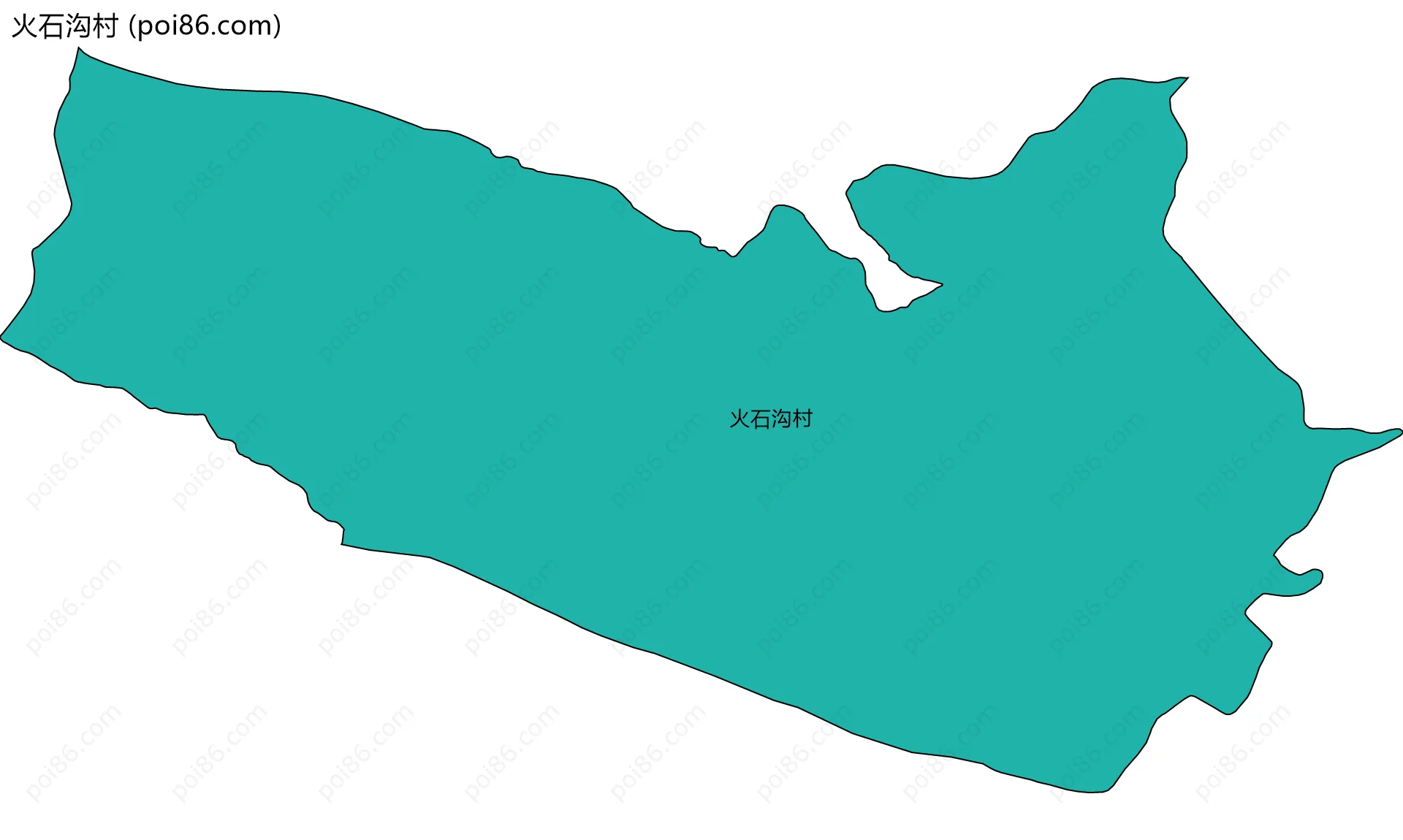 火石沟村边界地图