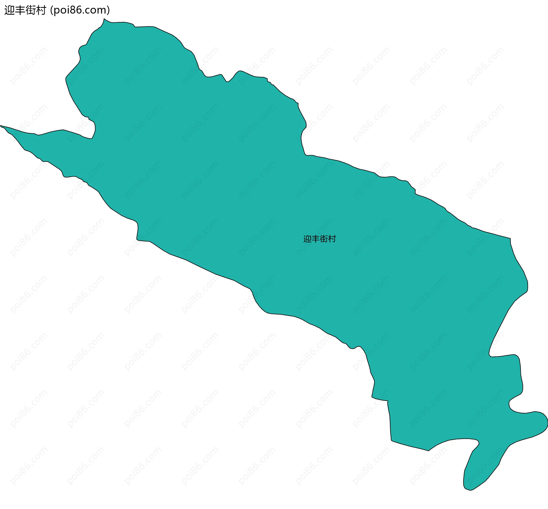 迎丰街村边界地图