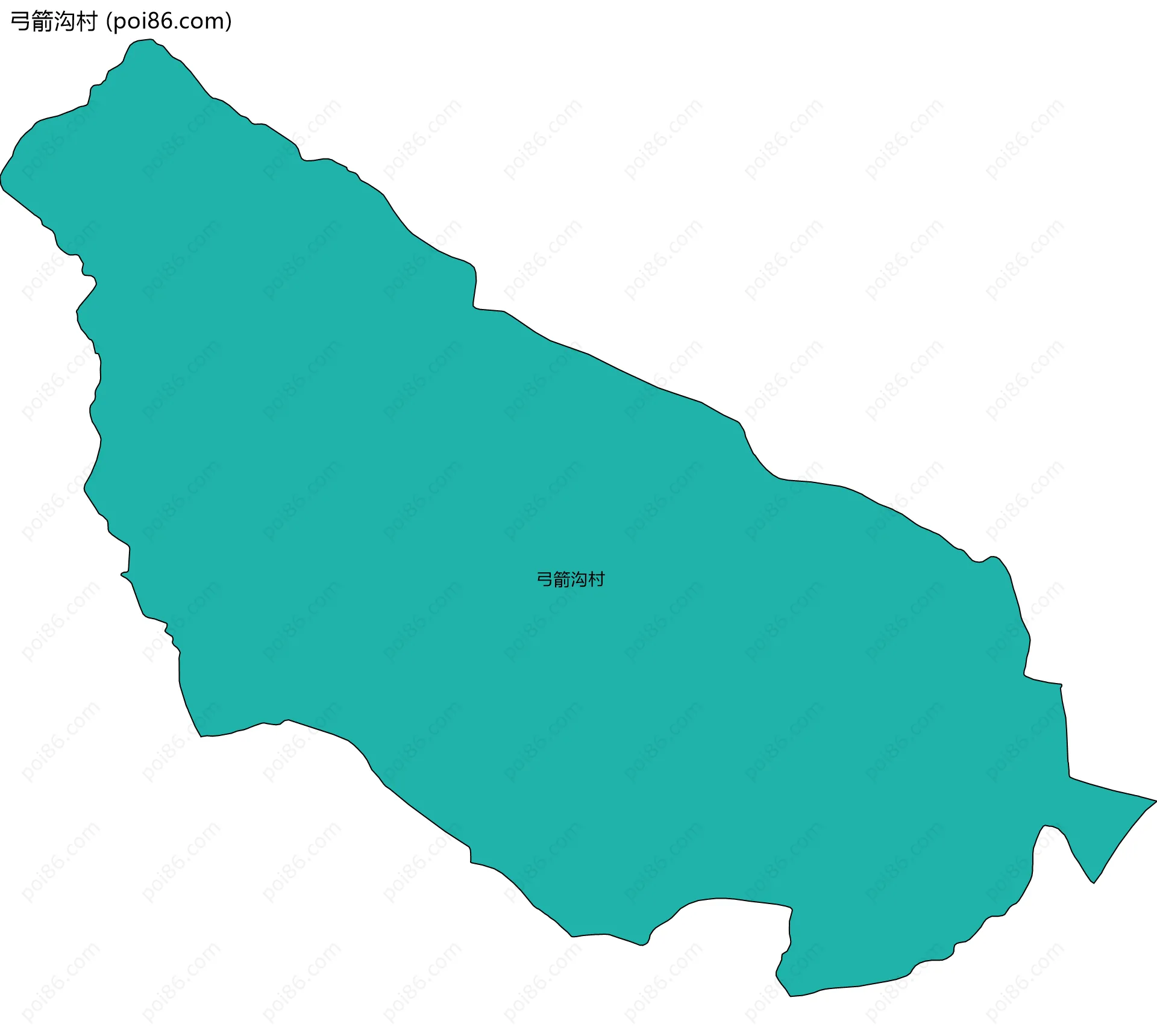 弓箭沟村边界地图