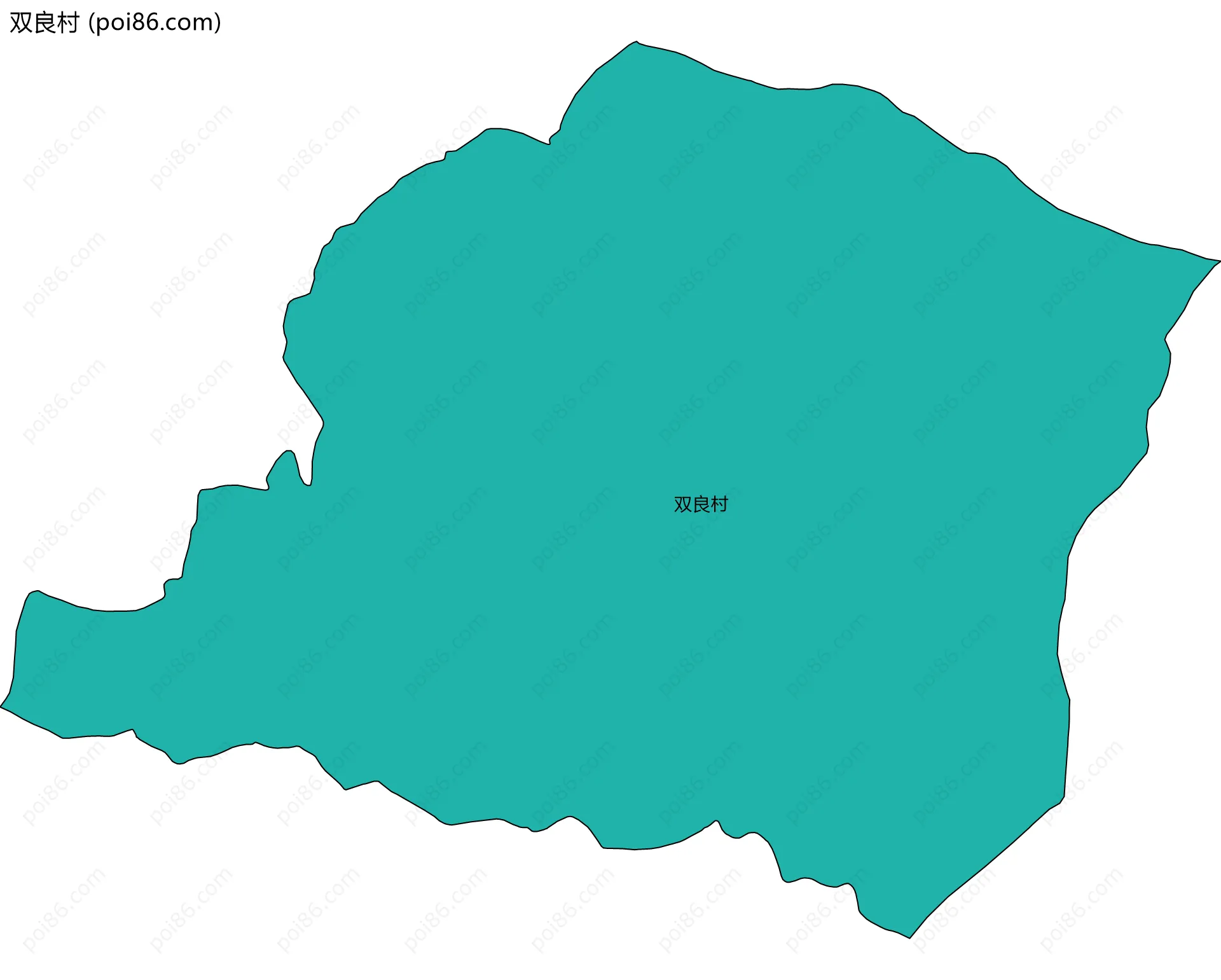 双良村边界地图
