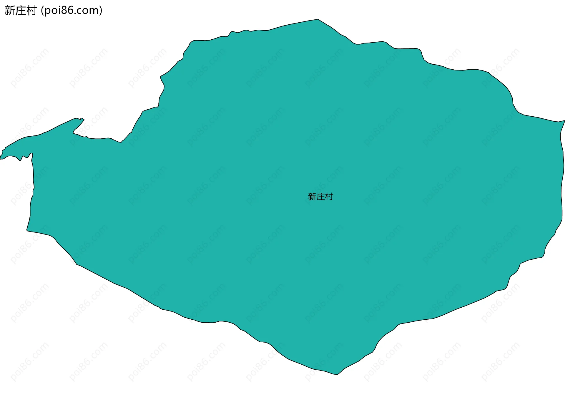 新庄村边界地图