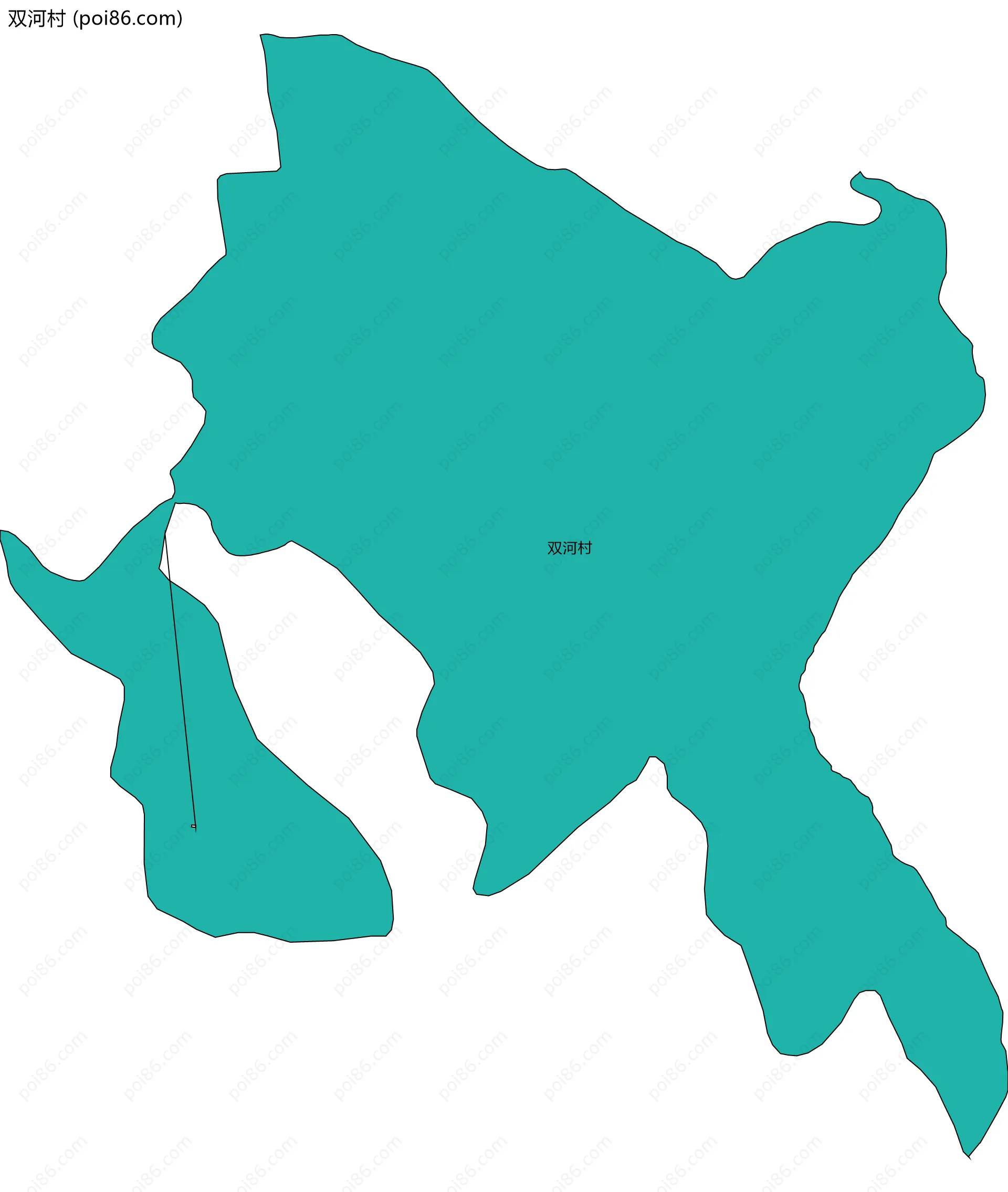 双河村边界地图