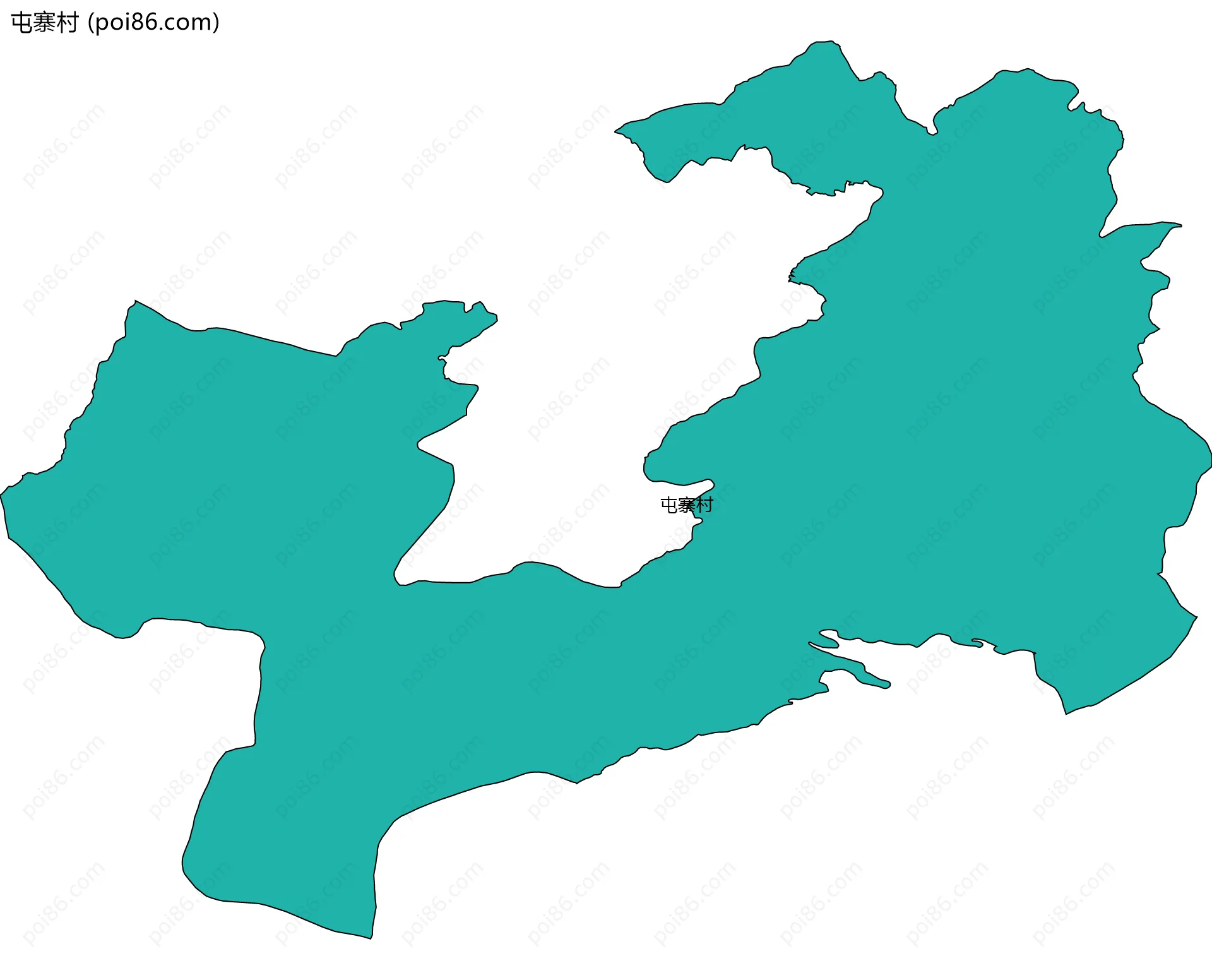 屯寨村边界地图