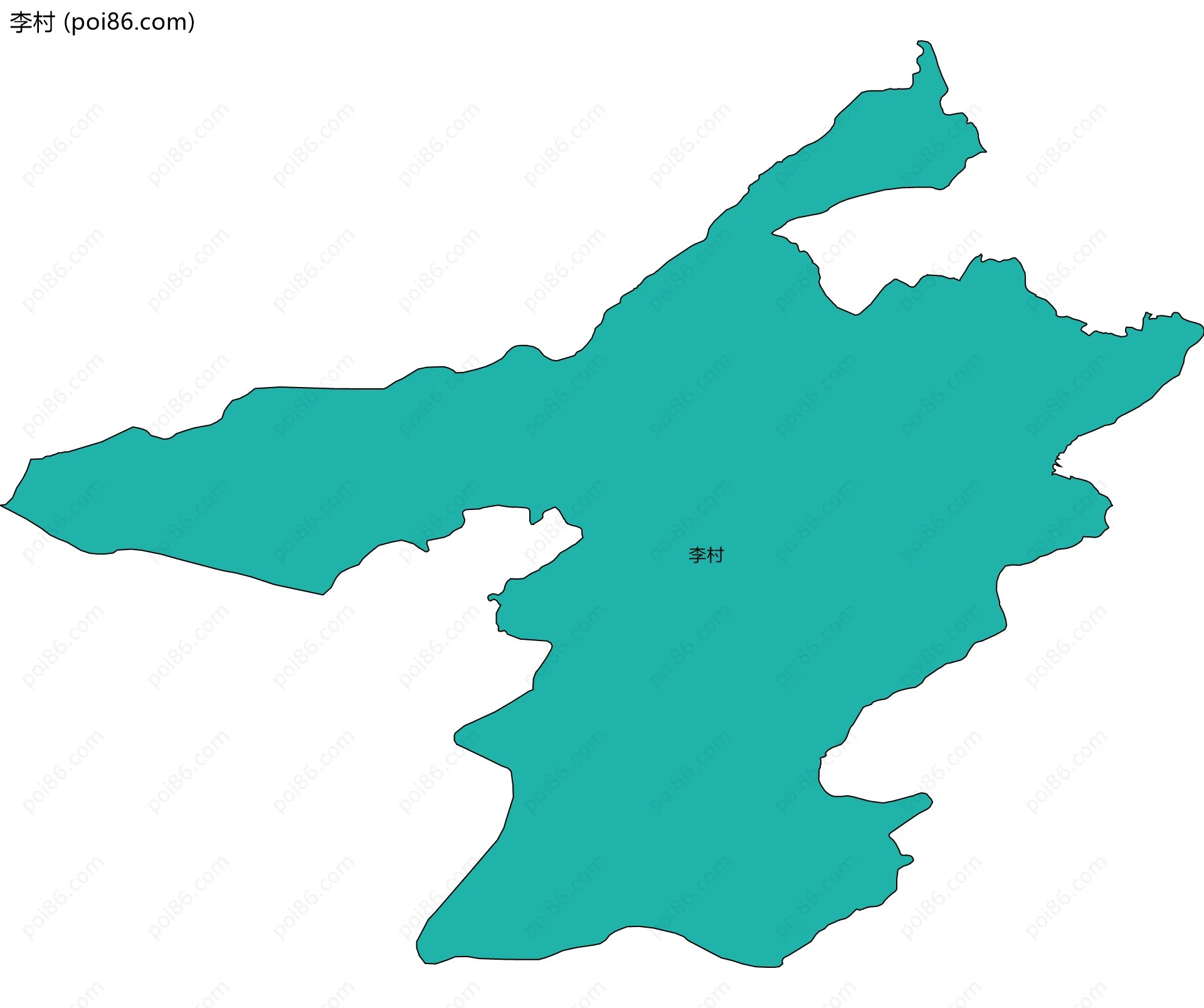 李村边界地图