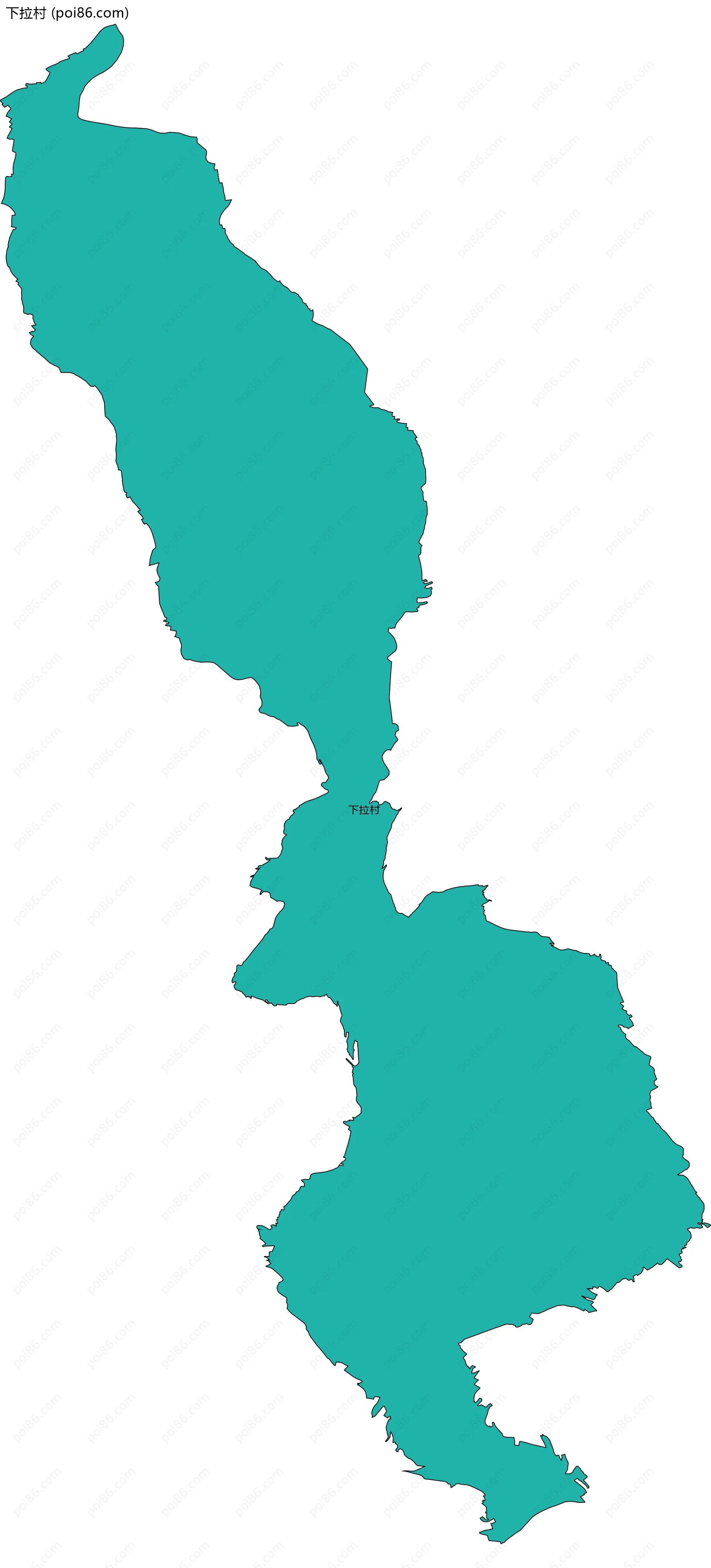 下拉村边界地图