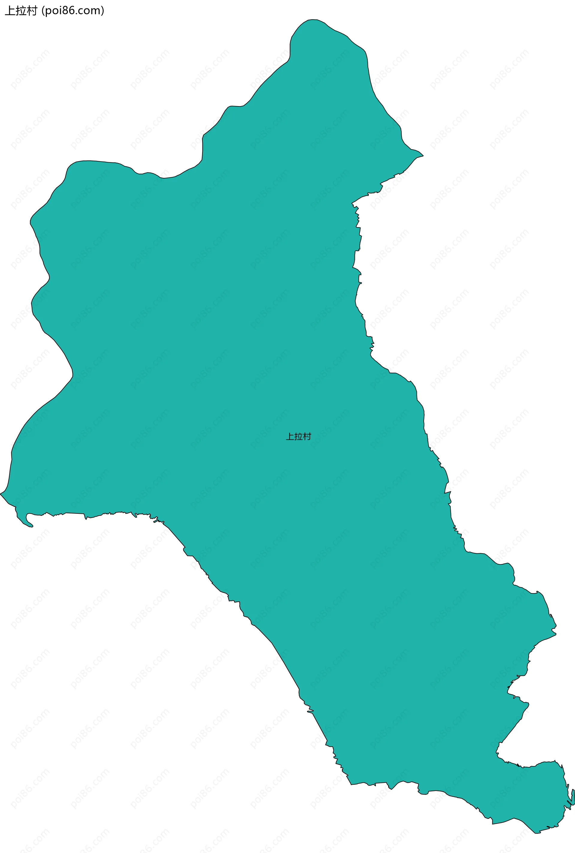 上拉村边界地图