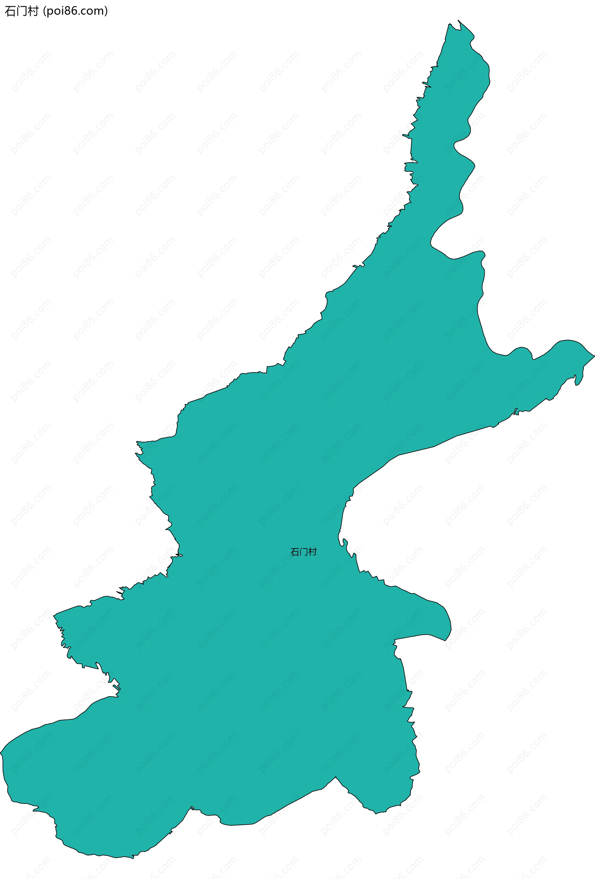 石门村边界地图