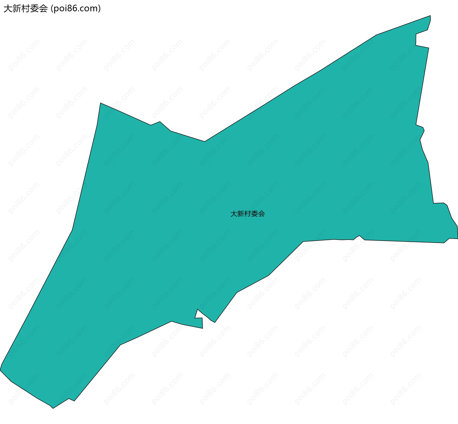 大新村委会边界地图