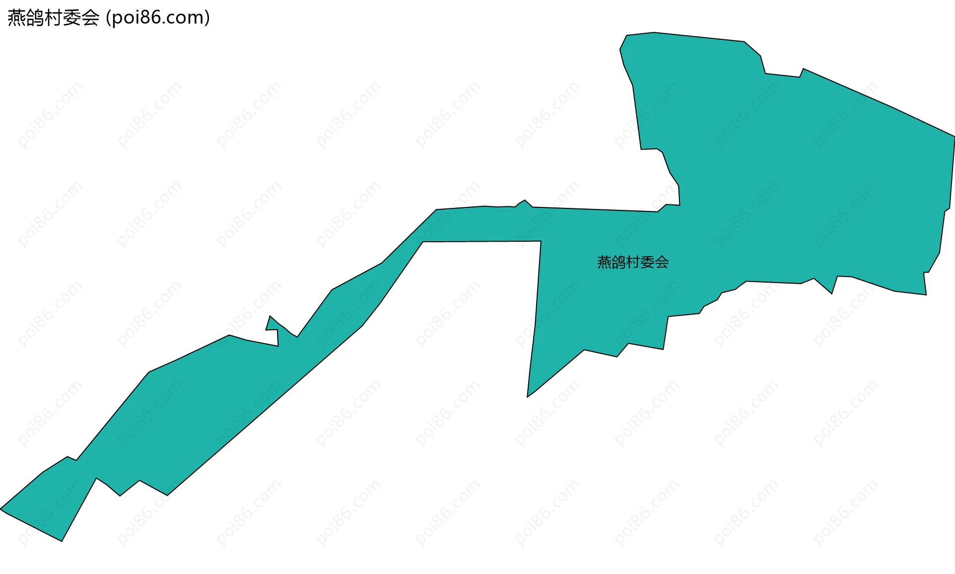 燕鸽村委会边界地图