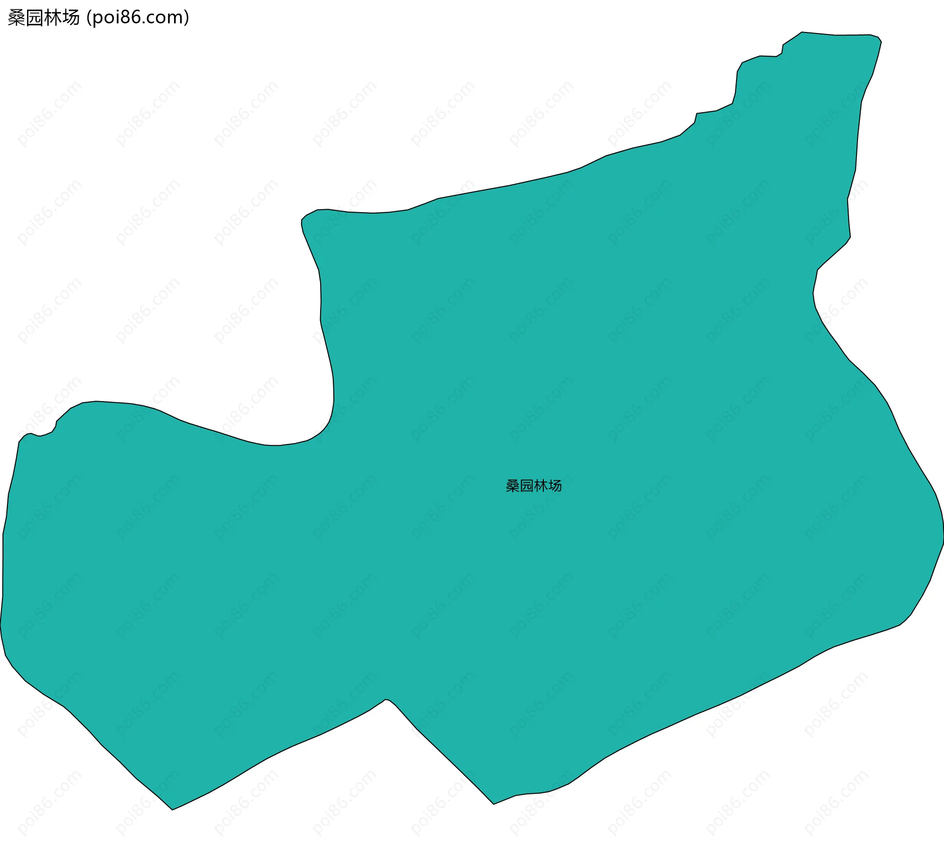 桑园林场边界地图