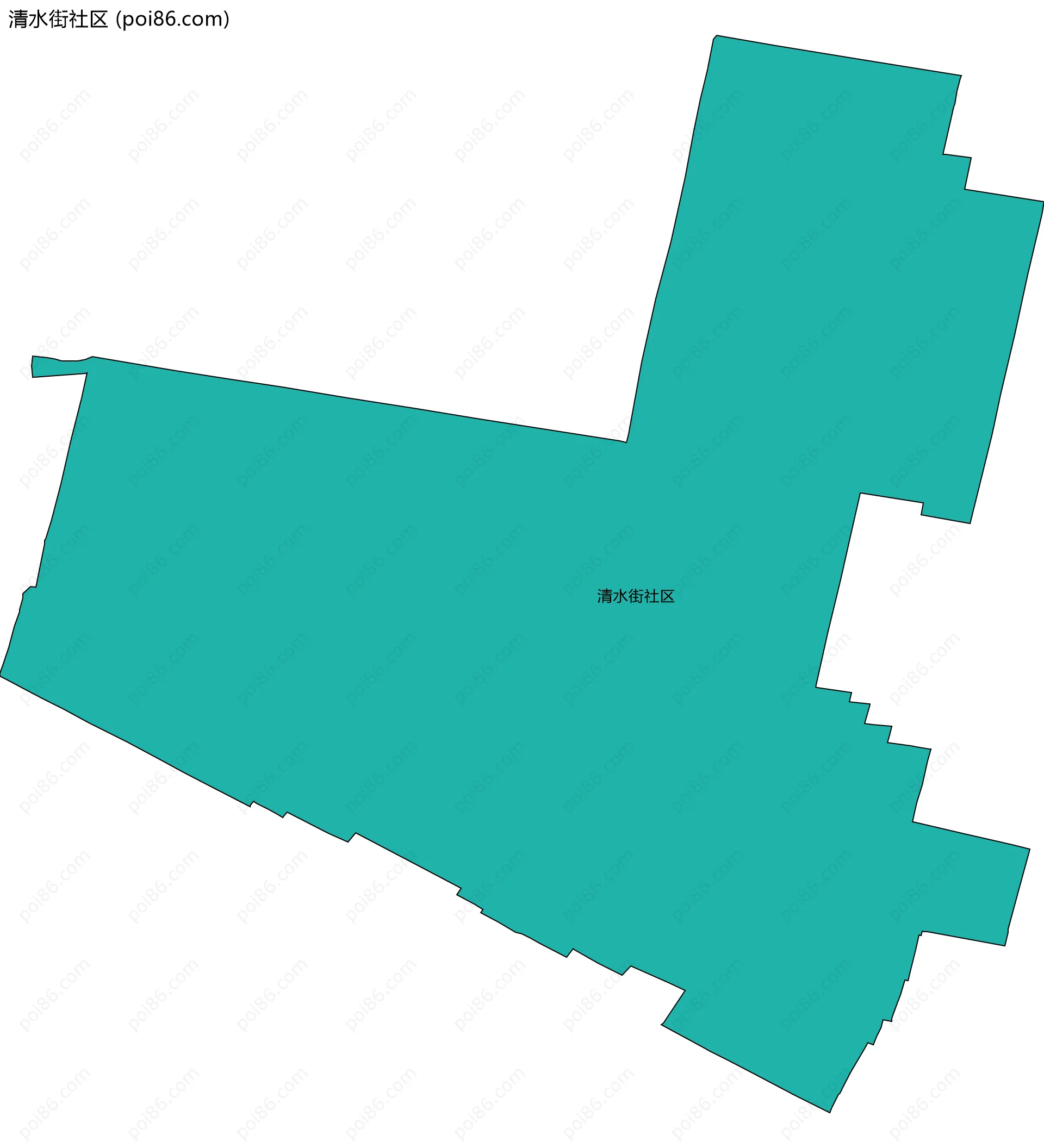清水街社区边界地图
