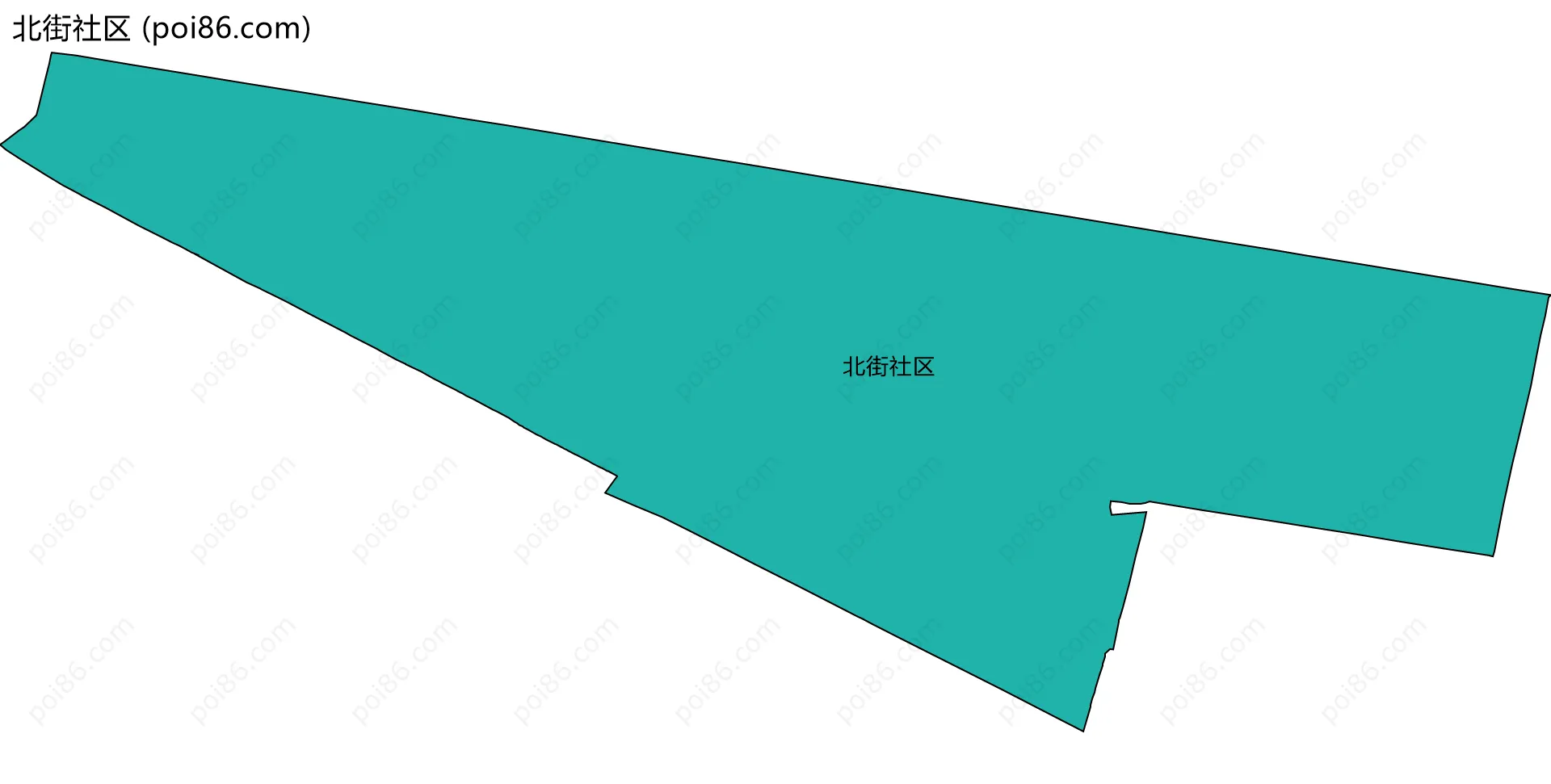 北街社区边界地图