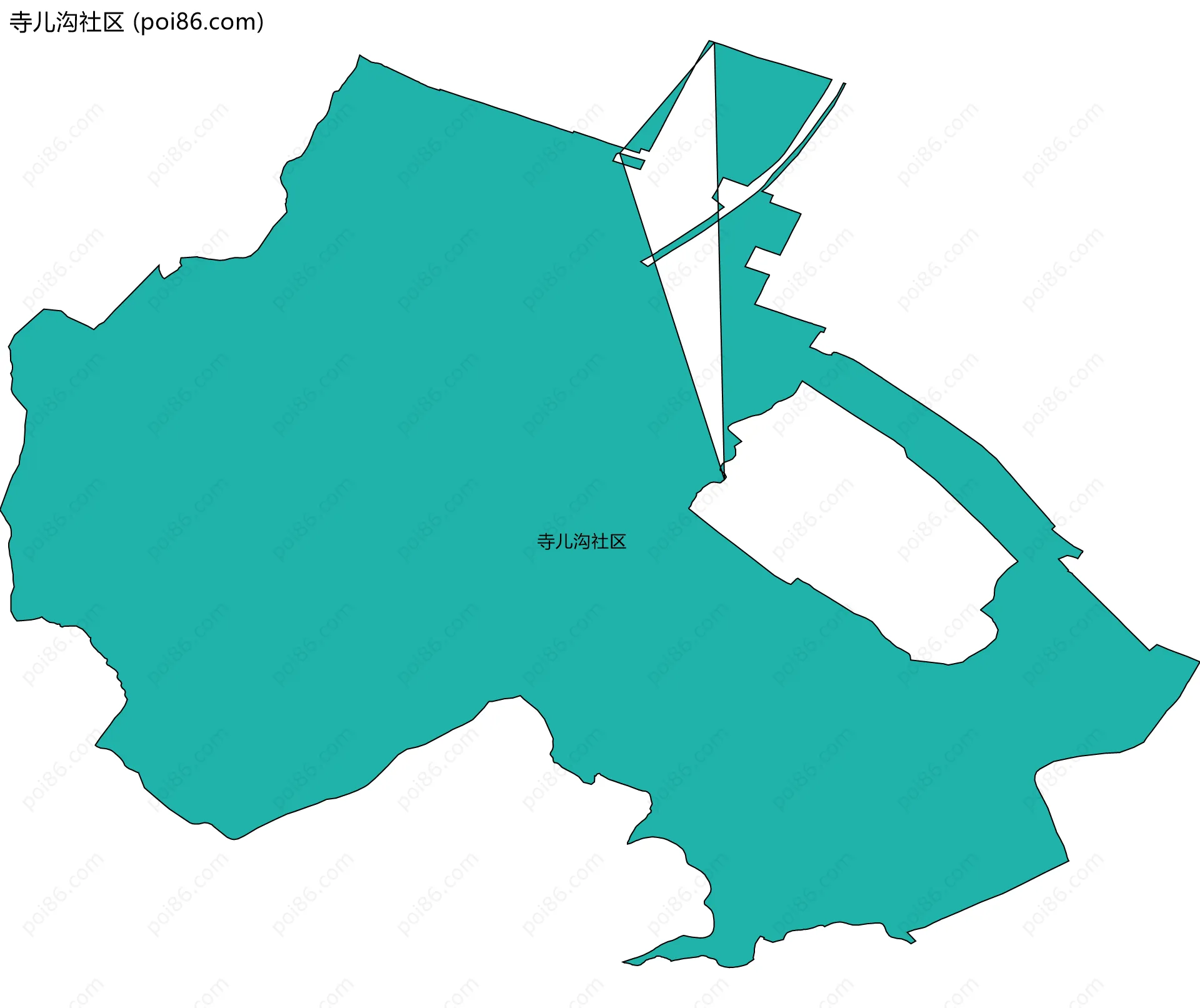 寺儿沟社区边界地图