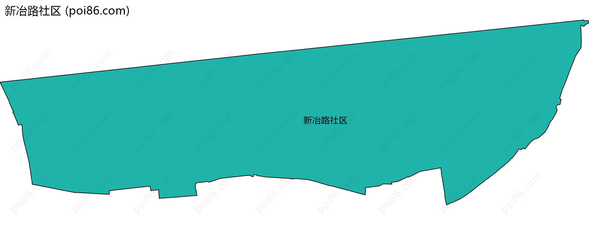 新冶路社区边界地图