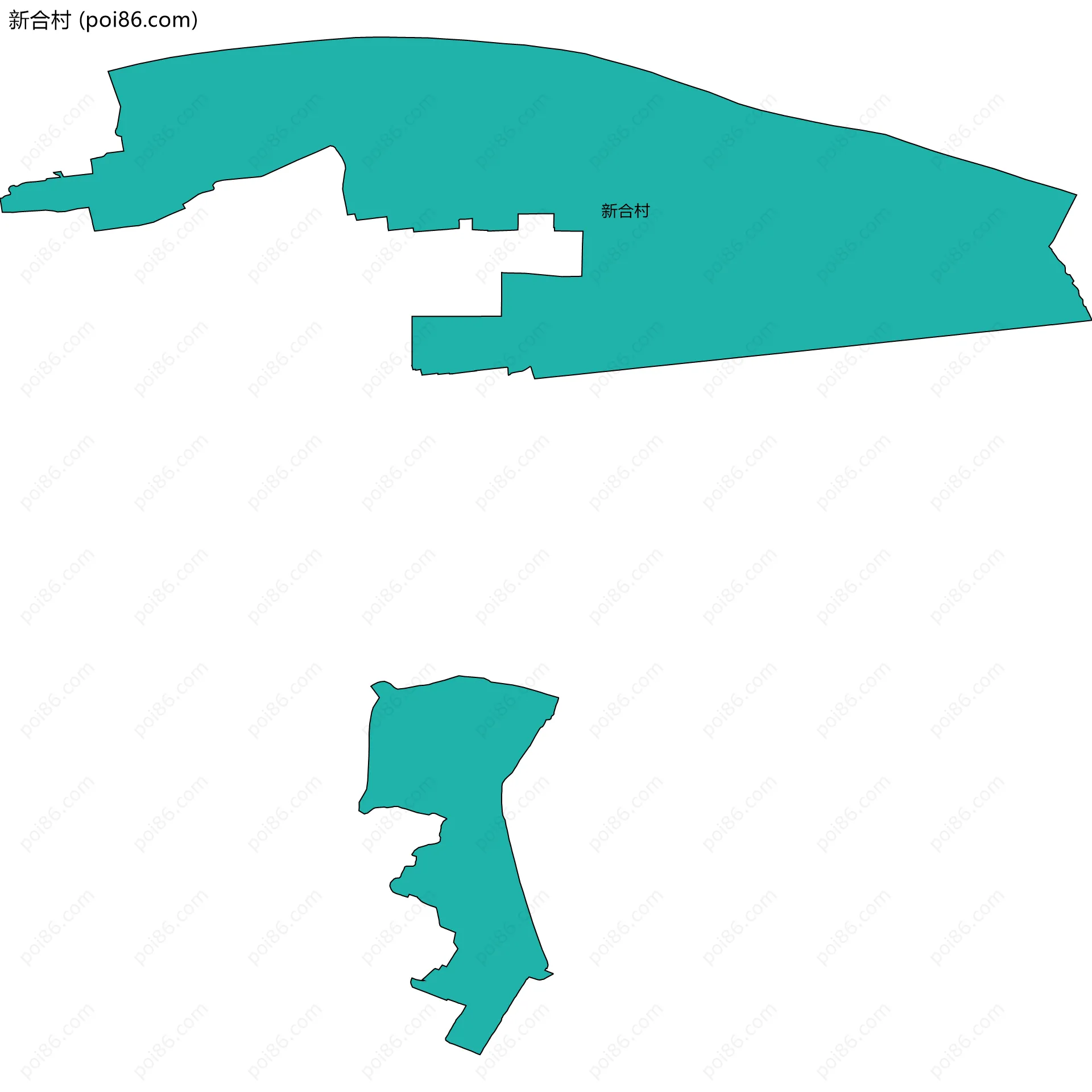 新合村边界地图