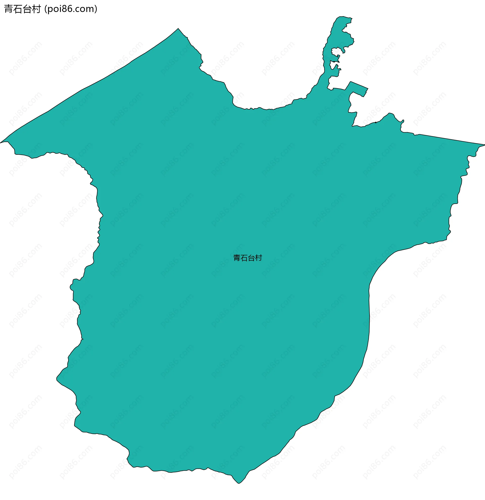 青石台村边界地图