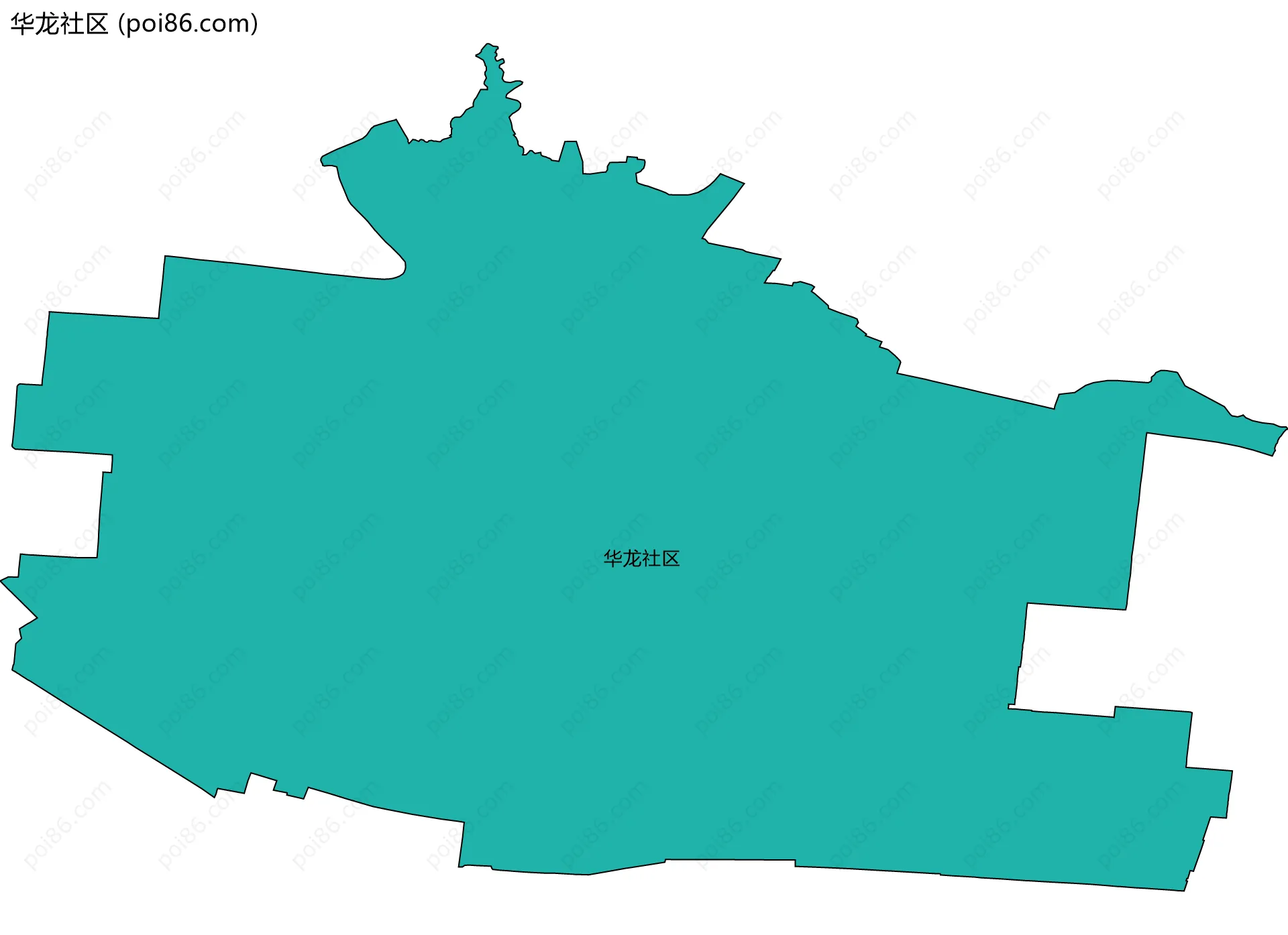 华龙社区边界地图