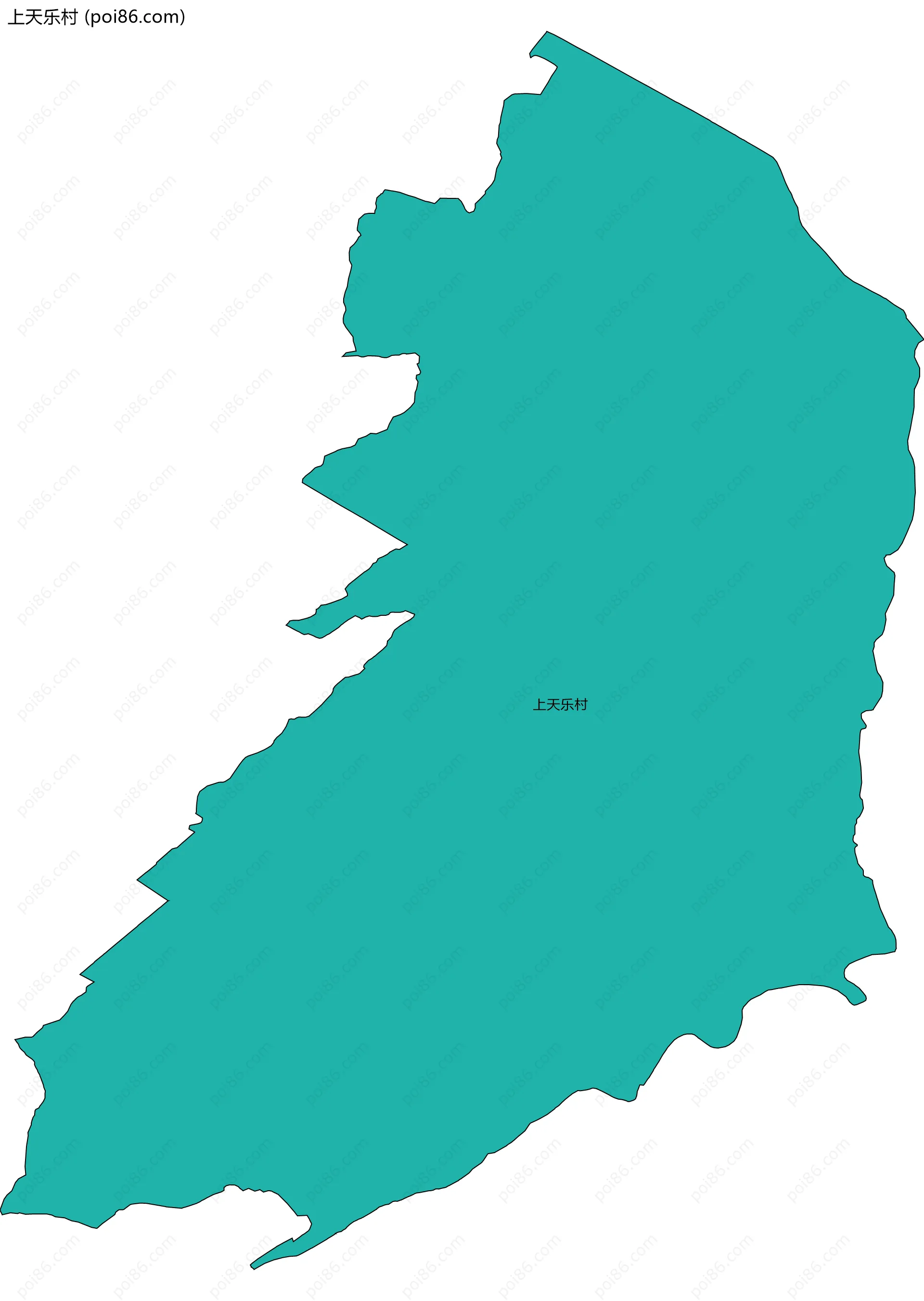 上天乐村边界地图