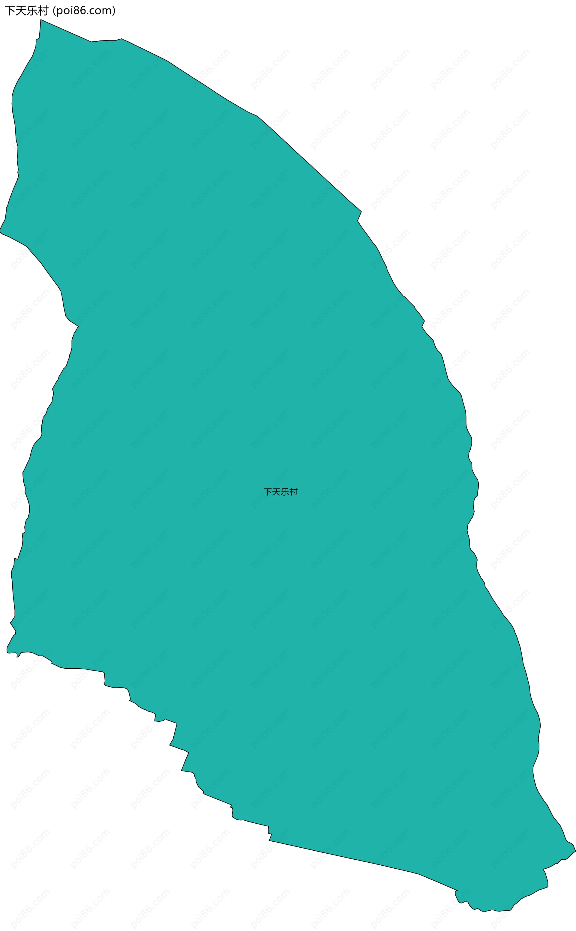 下天乐村边界地图