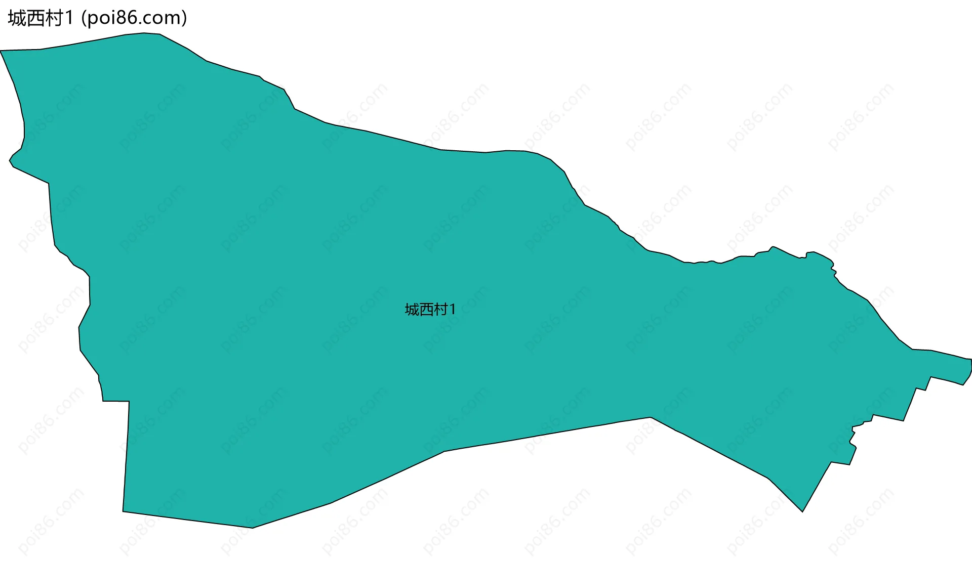 城西村1边界地图