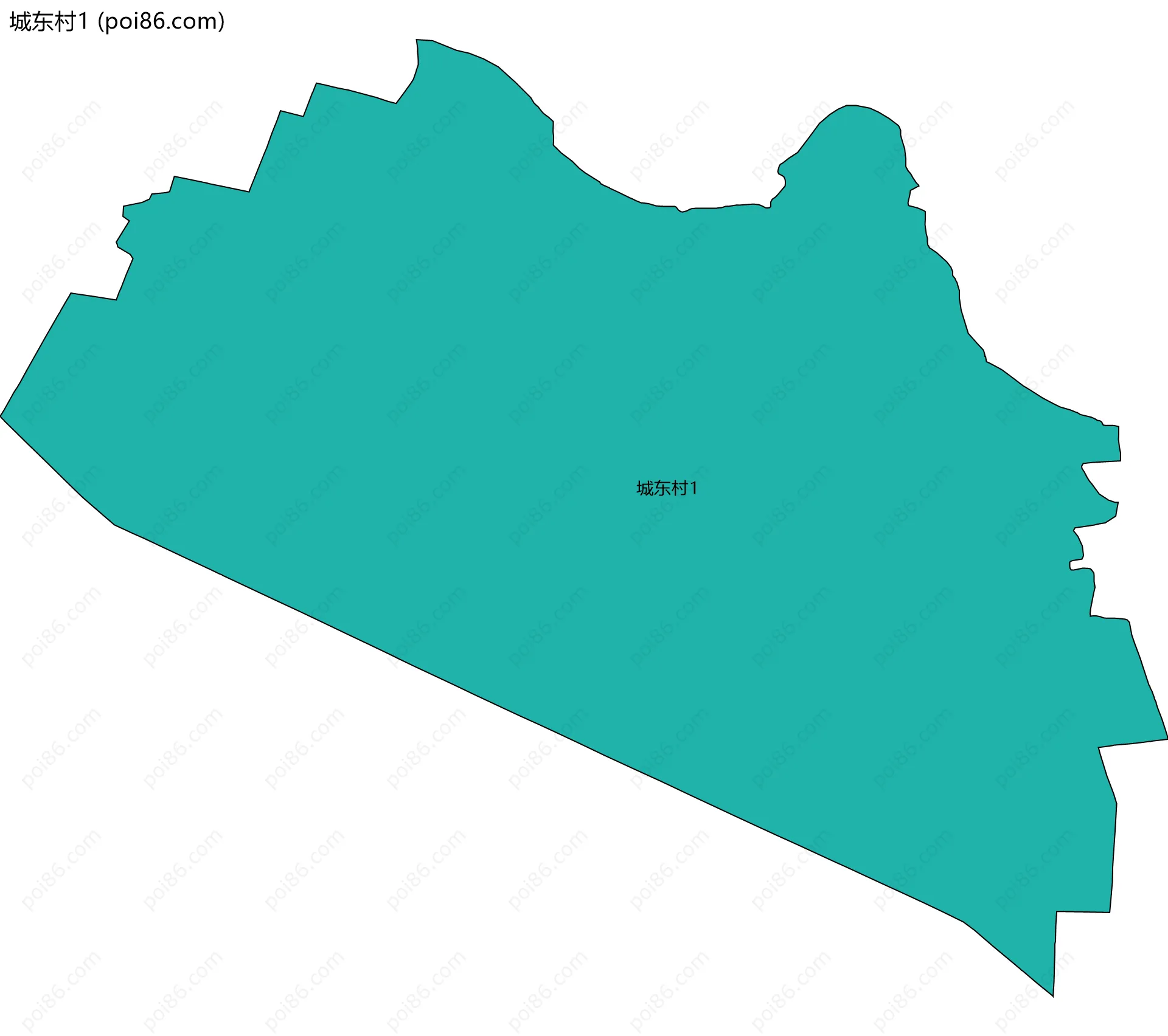 城东村1边界地图