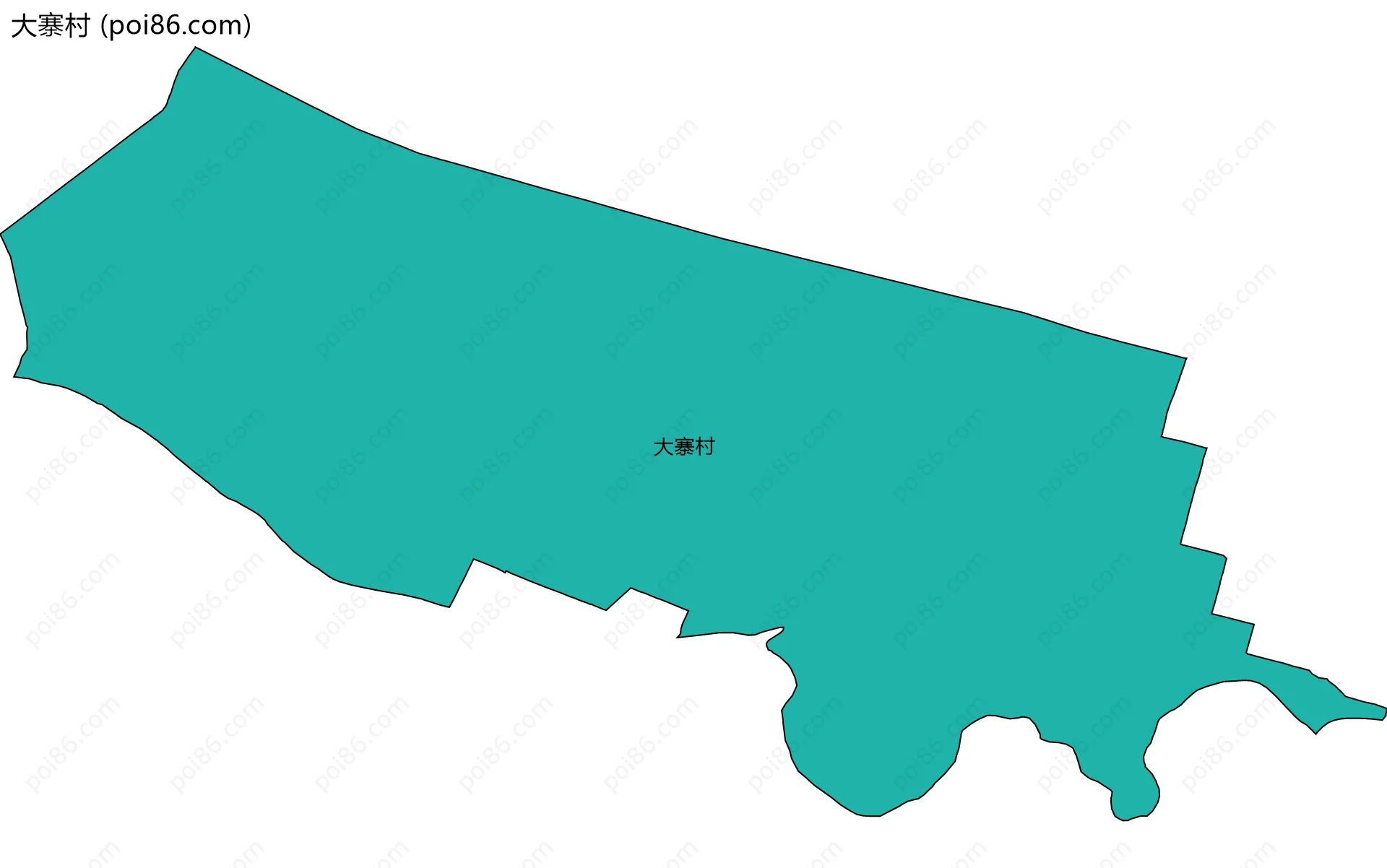 大寨村边界地图