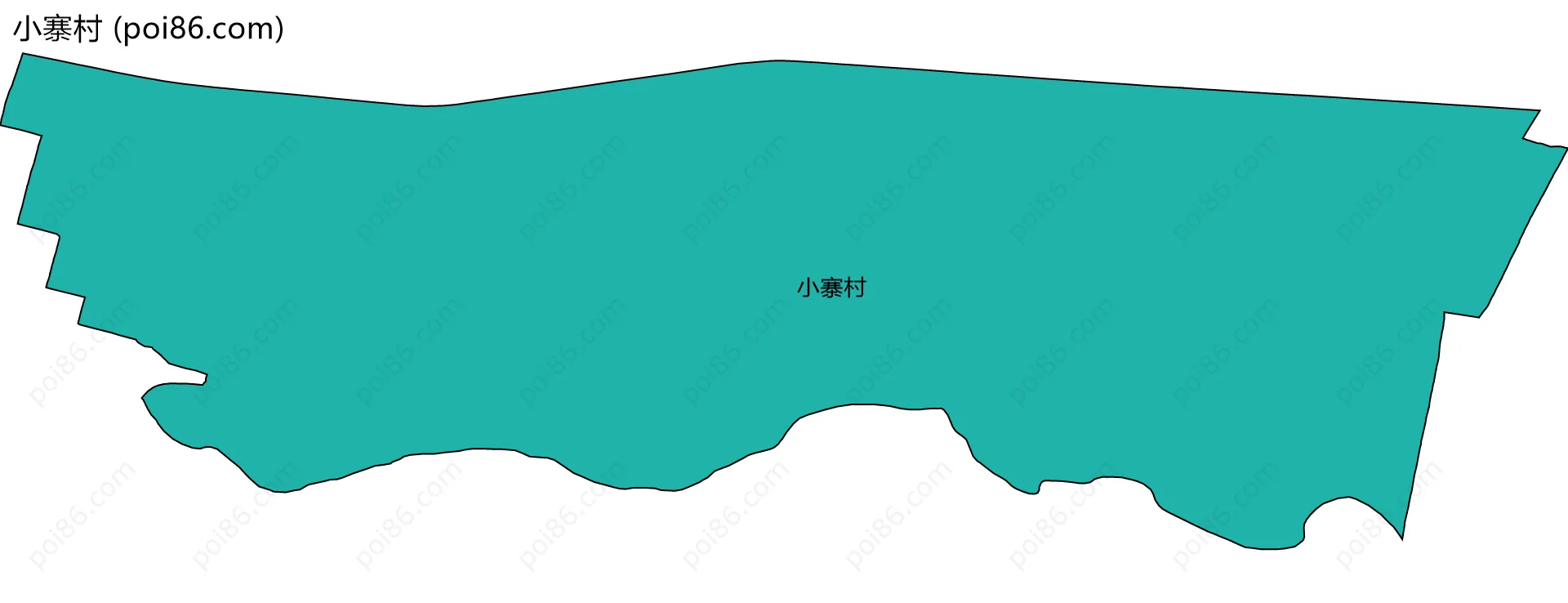 小寨村边界地图