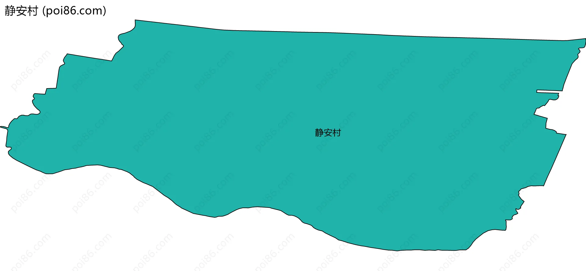 静安村边界地图