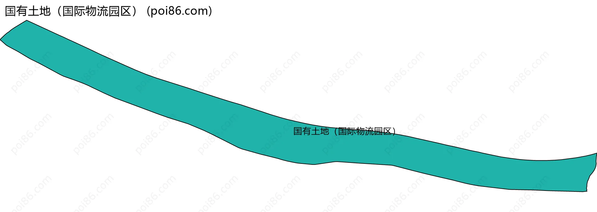 国有土地（国际物流园区）边界地图