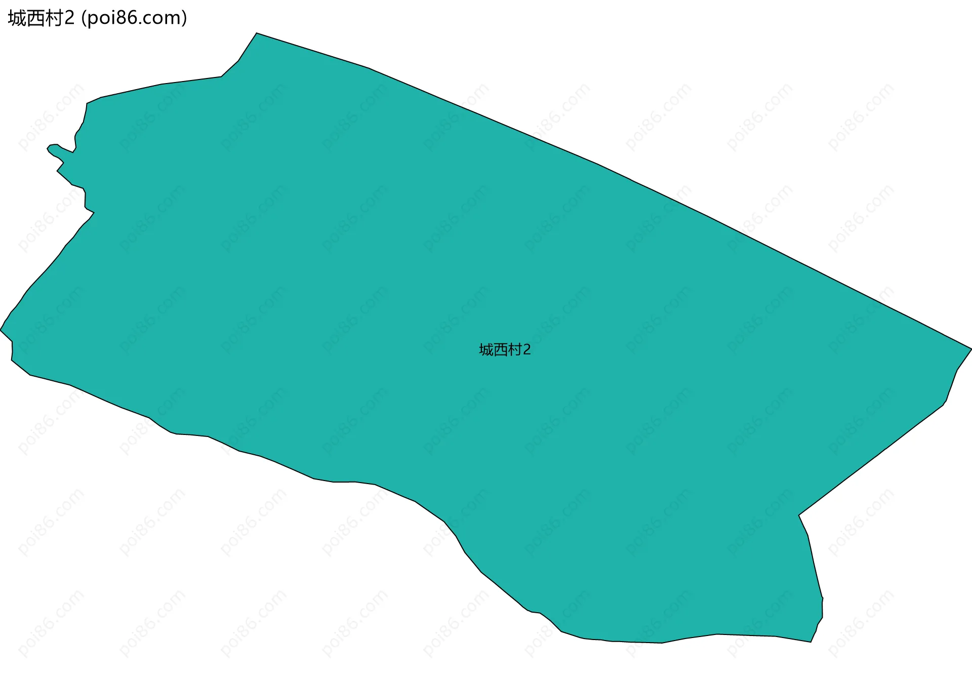 城西村2边界地图