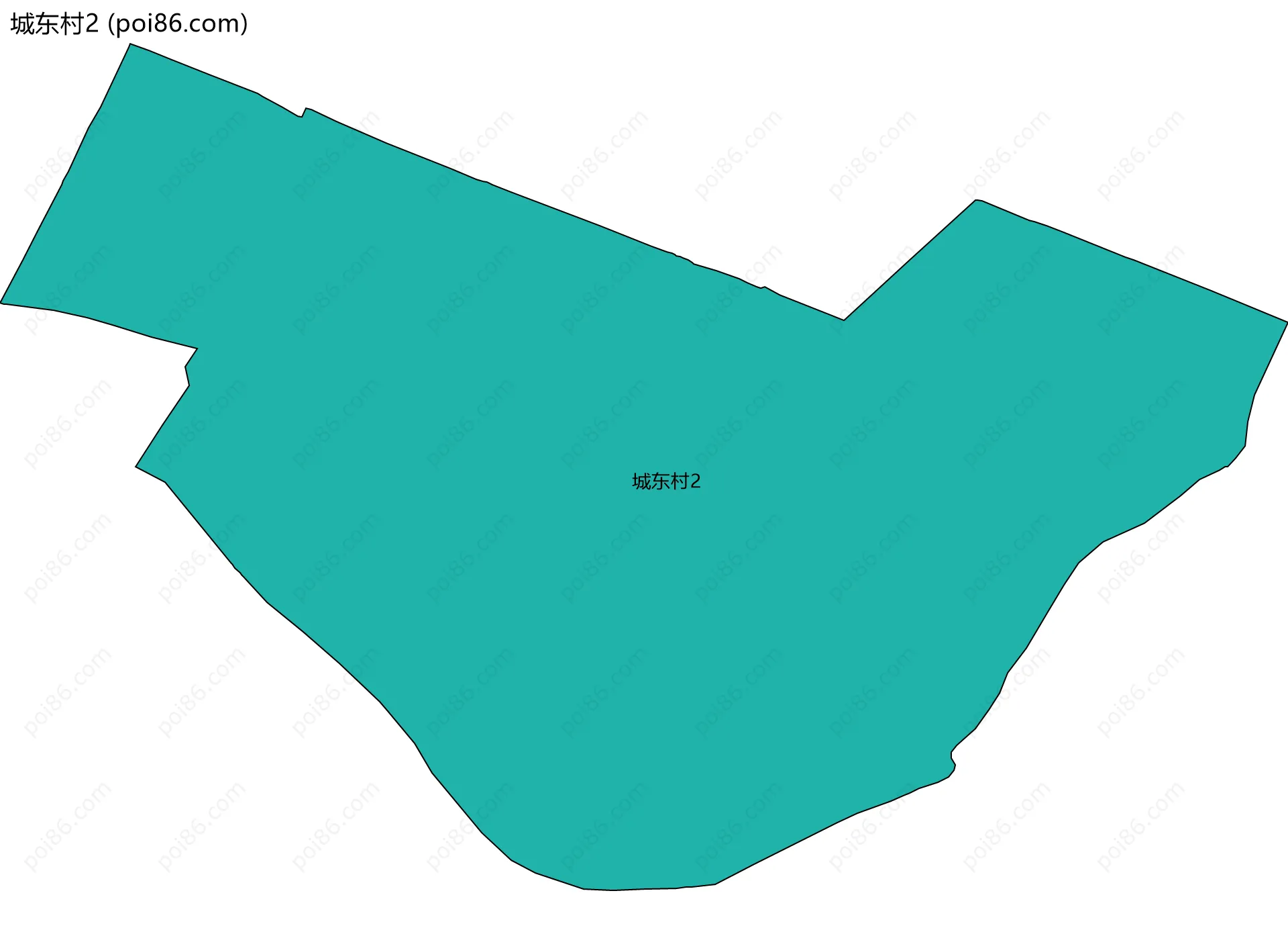 城东村2边界地图