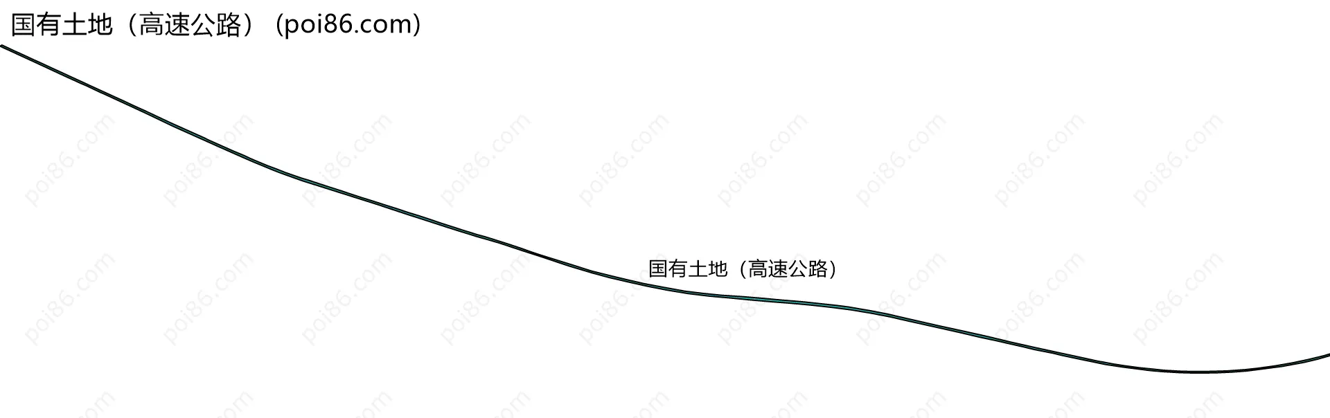 国有土地（高速公路）边界地图