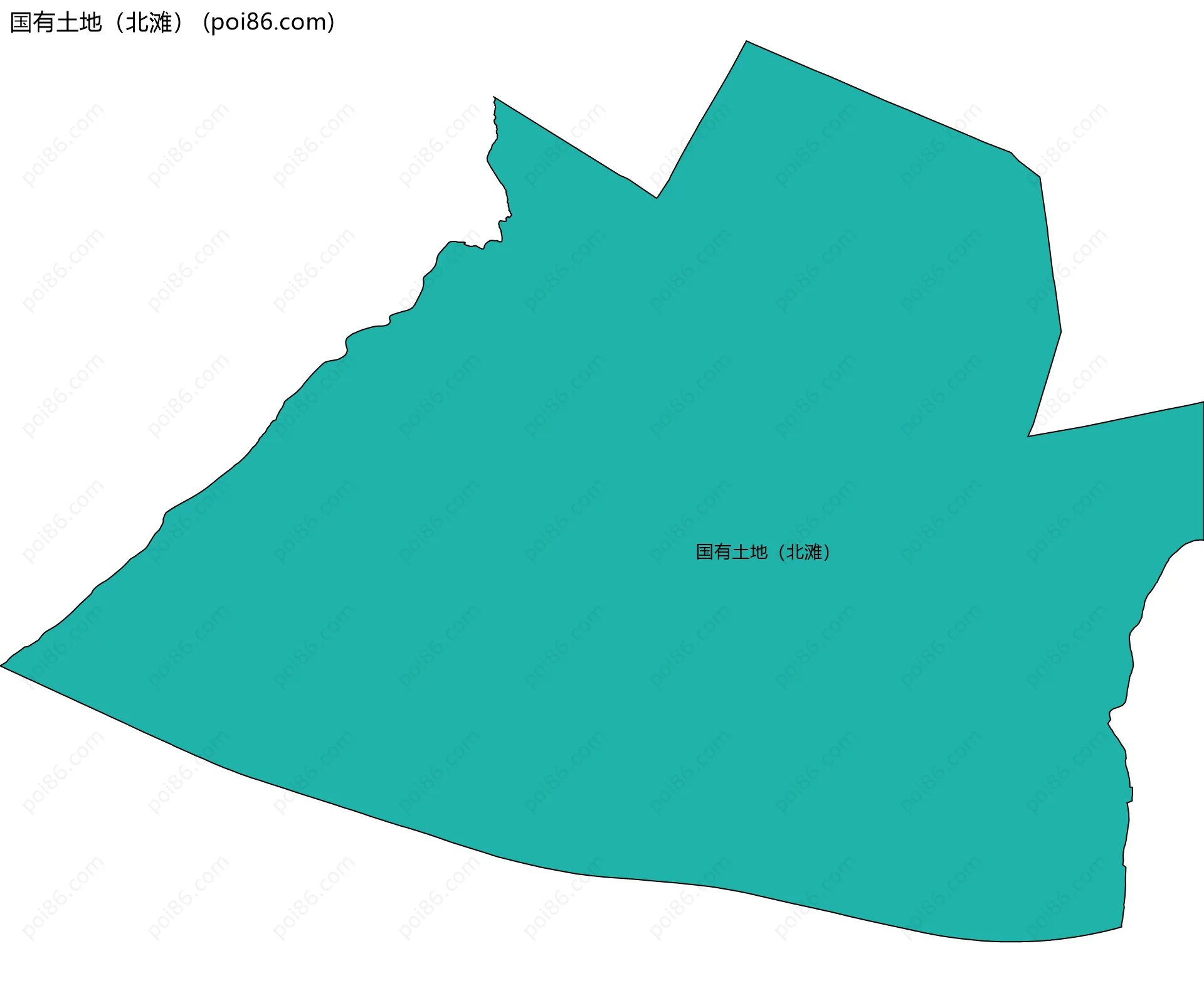 国有土地（北滩）边界地图
