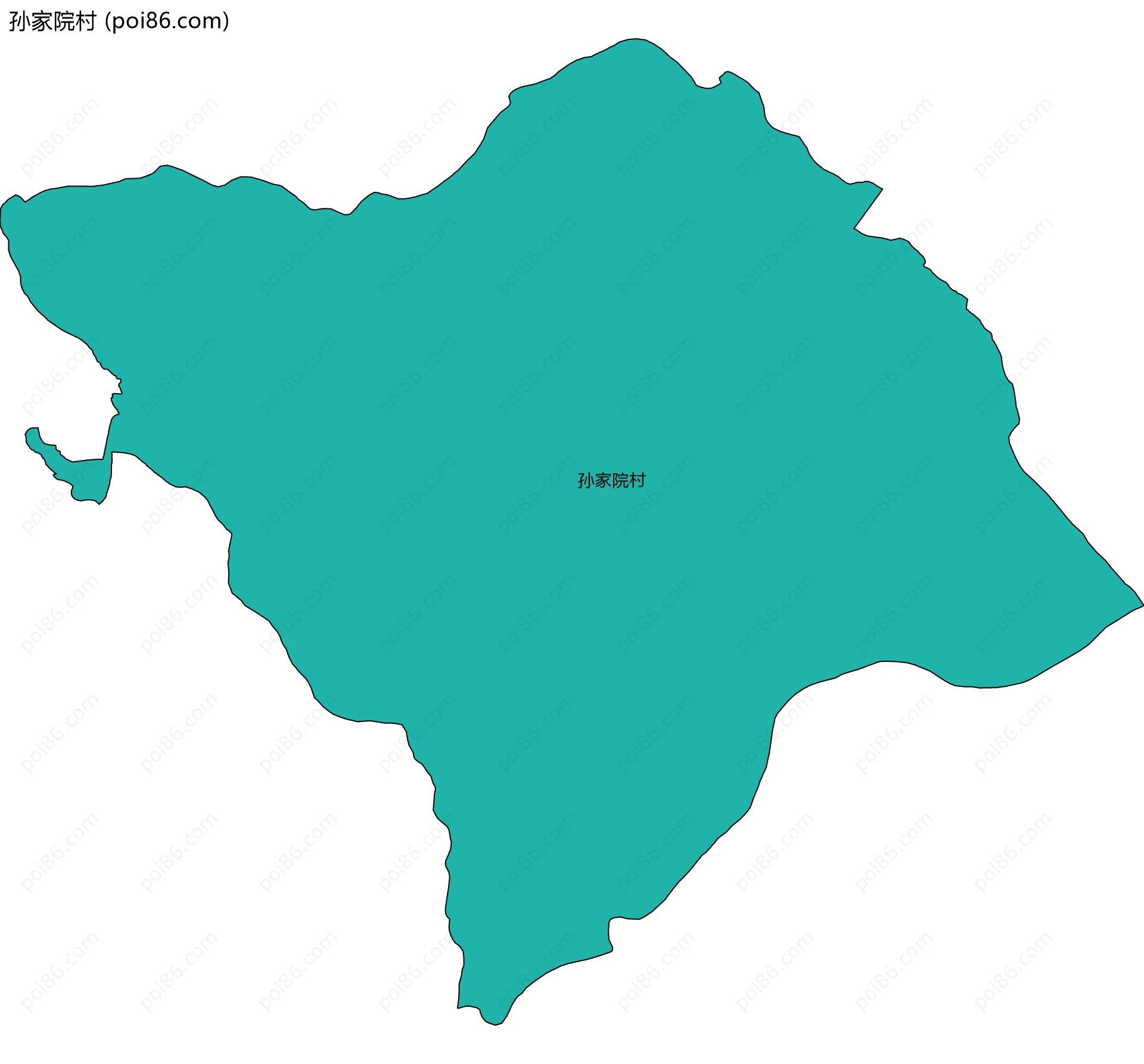 孙家院村边界地图